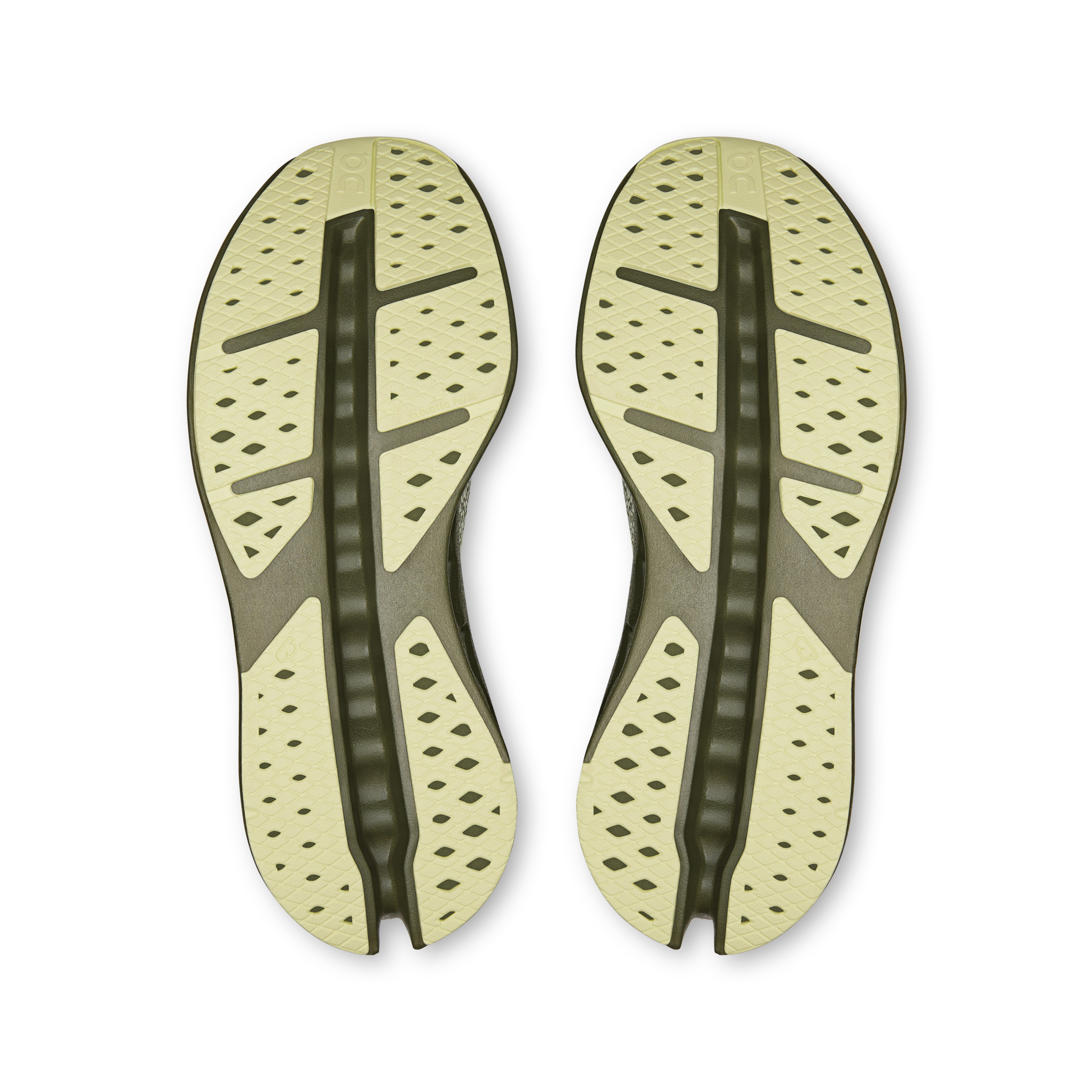 On Cloudsurfer Max Seedling & Olive Femme Running sur route Chaussures