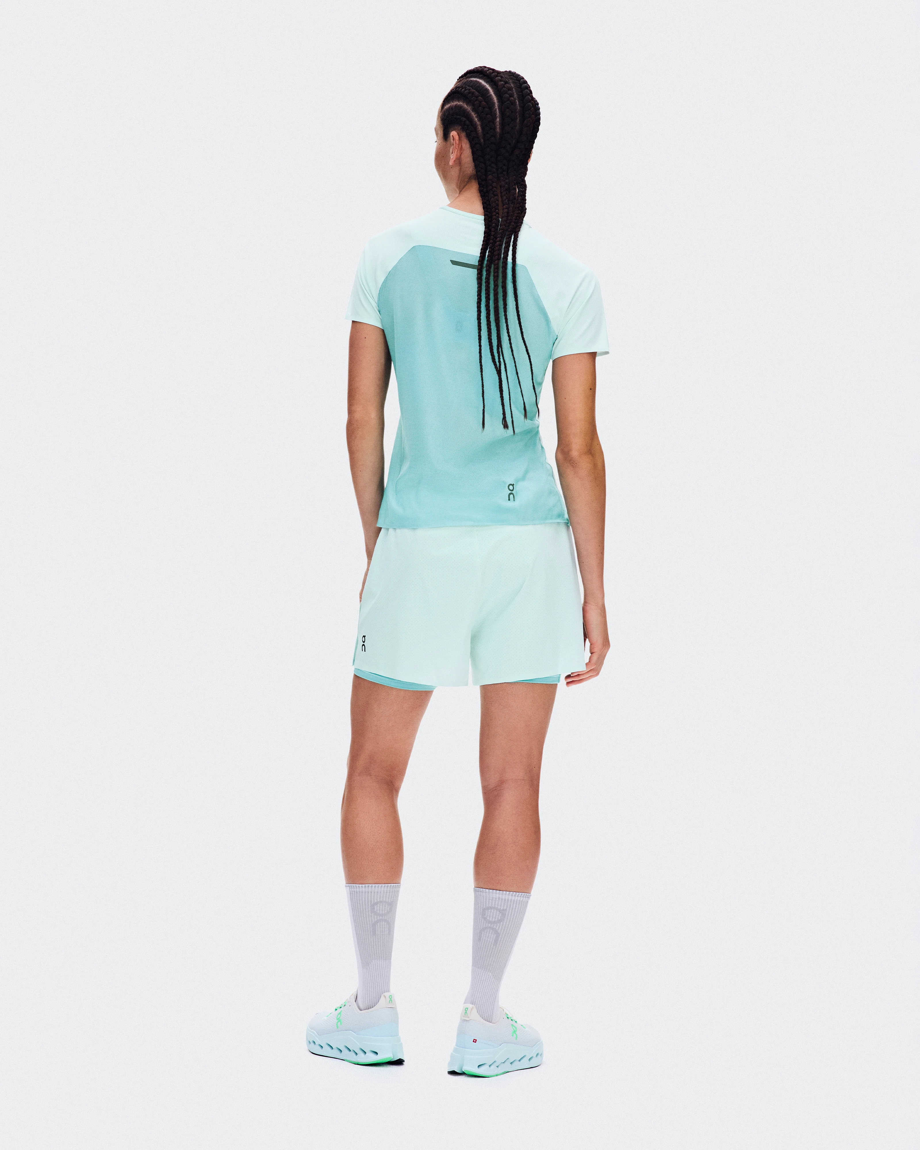 On Performance-T Flurry & Aquamarine Femme Hauts et t-shirts