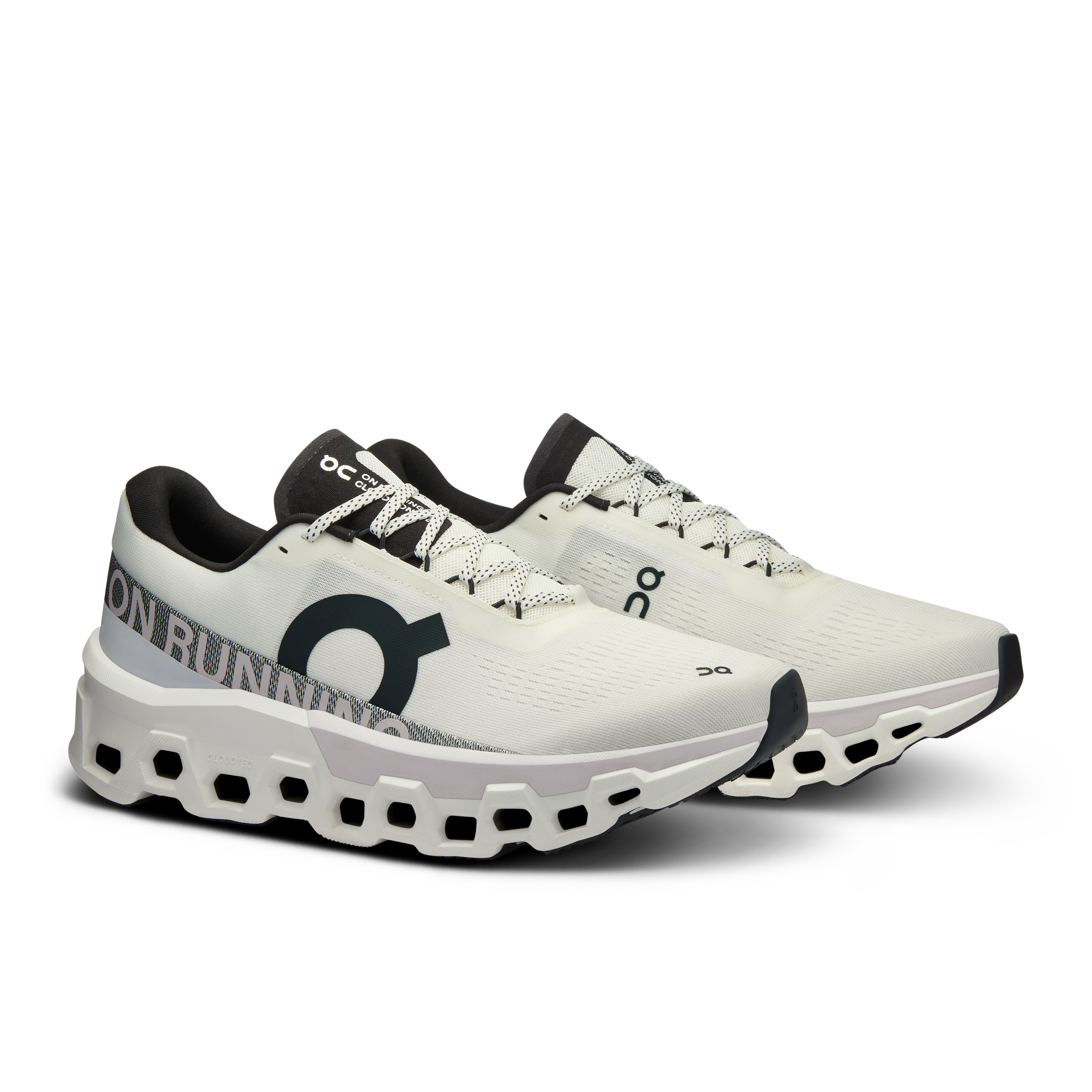 On Cloudmonster 2 White & Frost Homme Running sur route Chaussures