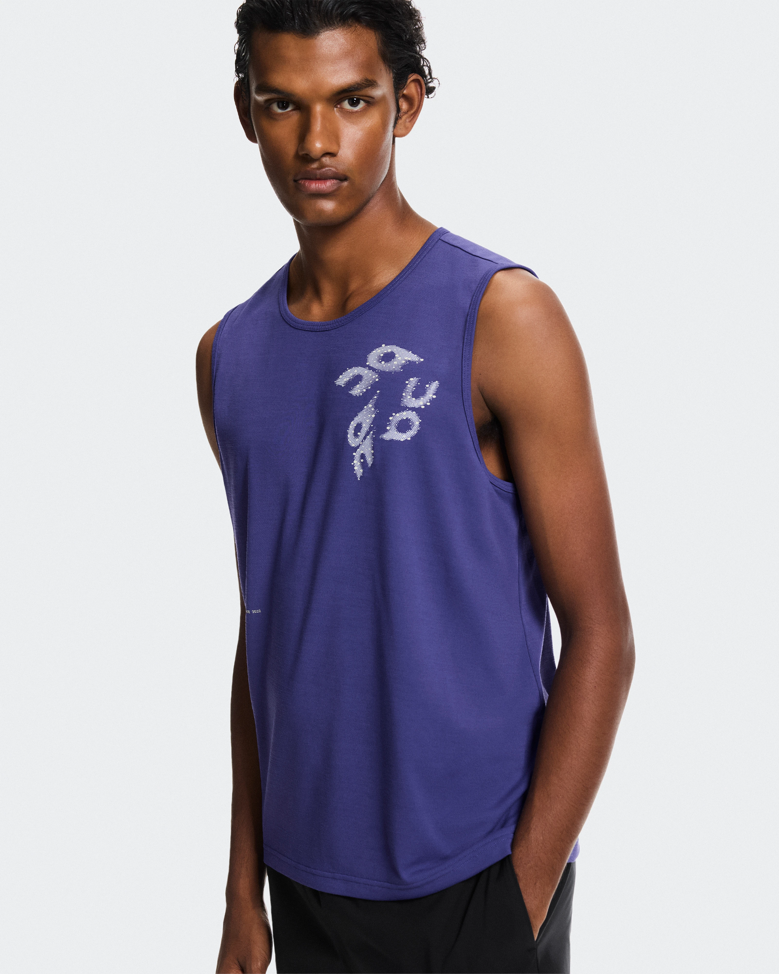On On Run Tank Twilight Homme Hauts et t-shirts