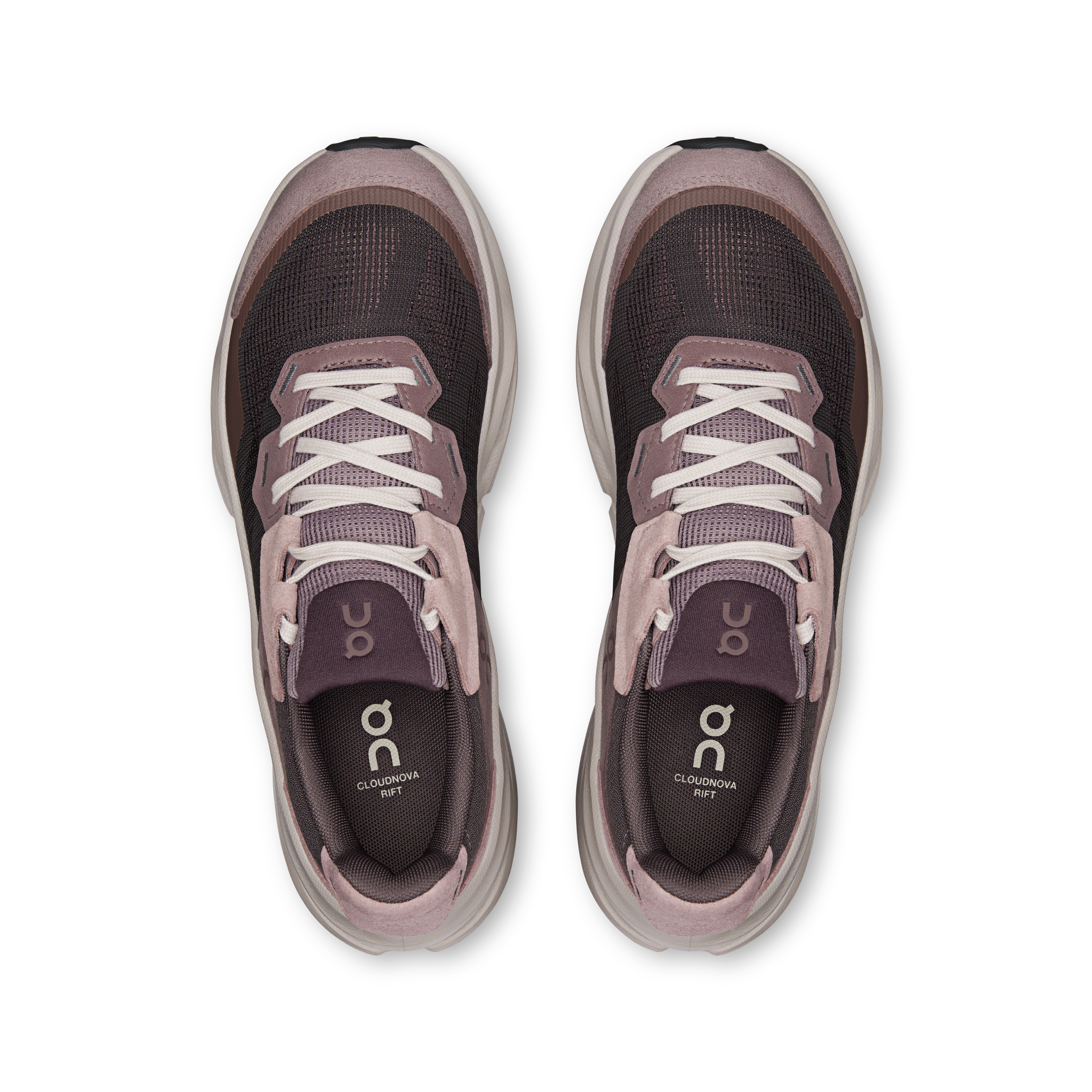 On Cloudnova Rift Pebble & Grape Femme Active Life Chaussures
