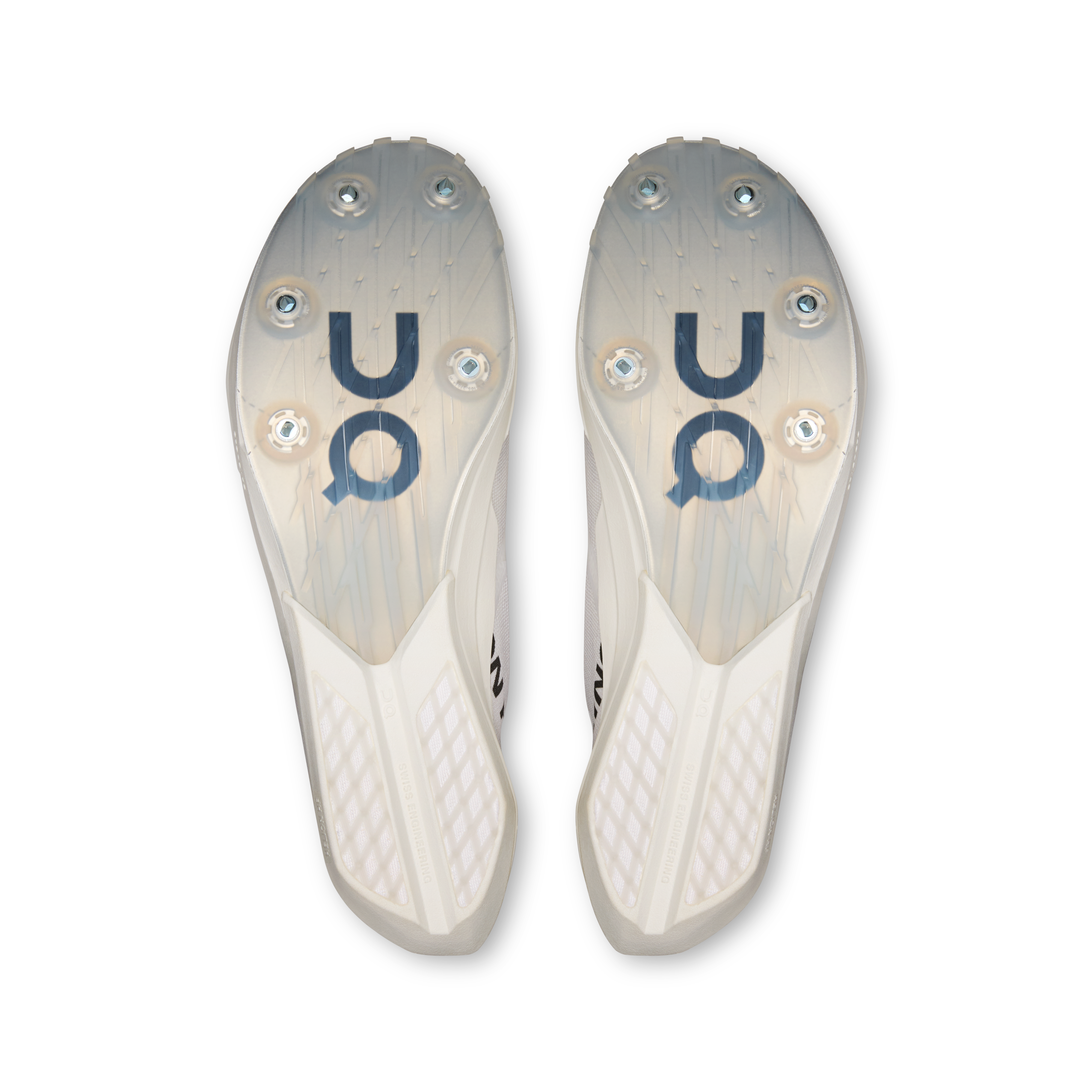 On Cloudspike Amplius 2 White & Frost Homme Athlétisme Chaussures
