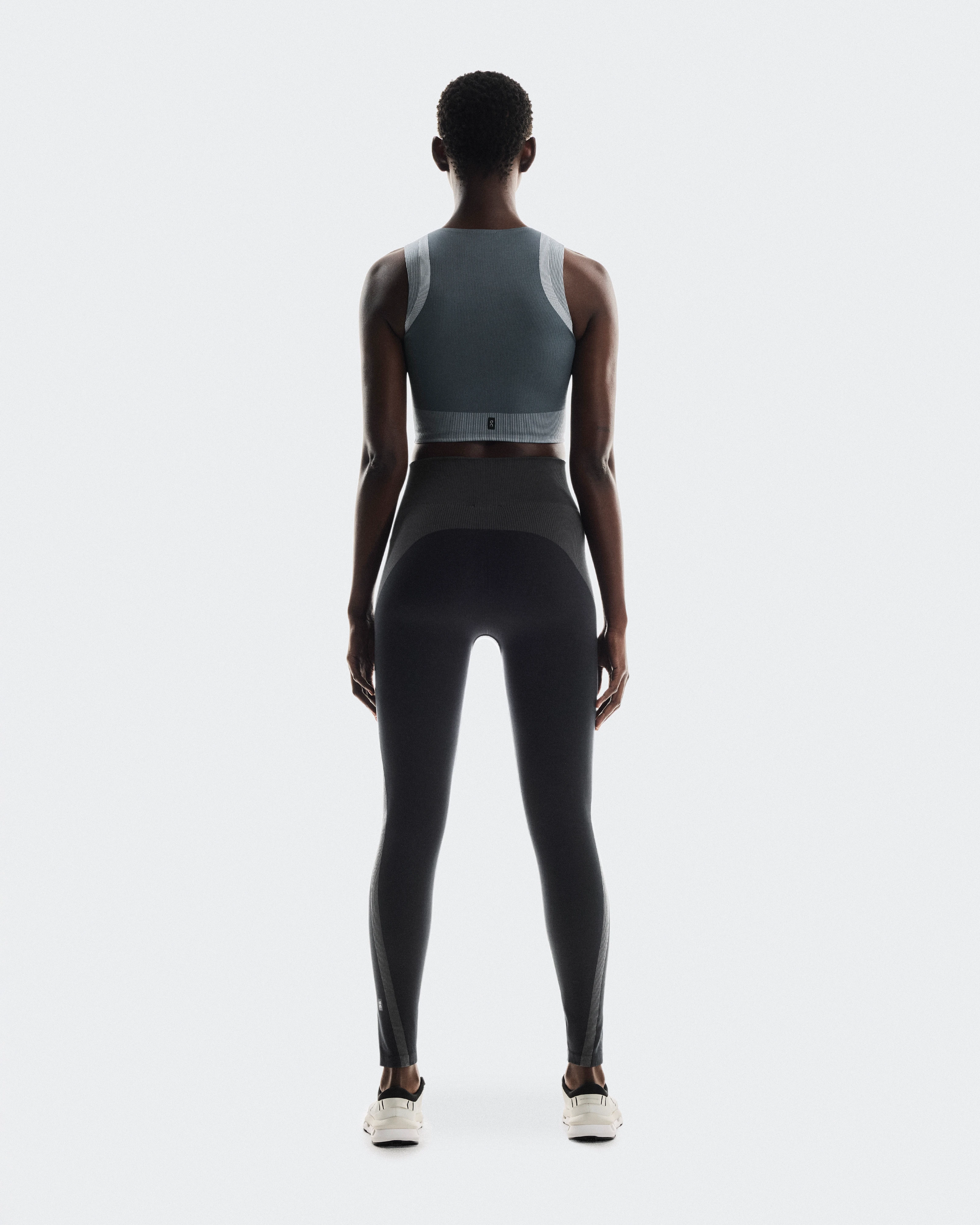 On Studio Knit Tights Black & Eclipse Femme Leggings