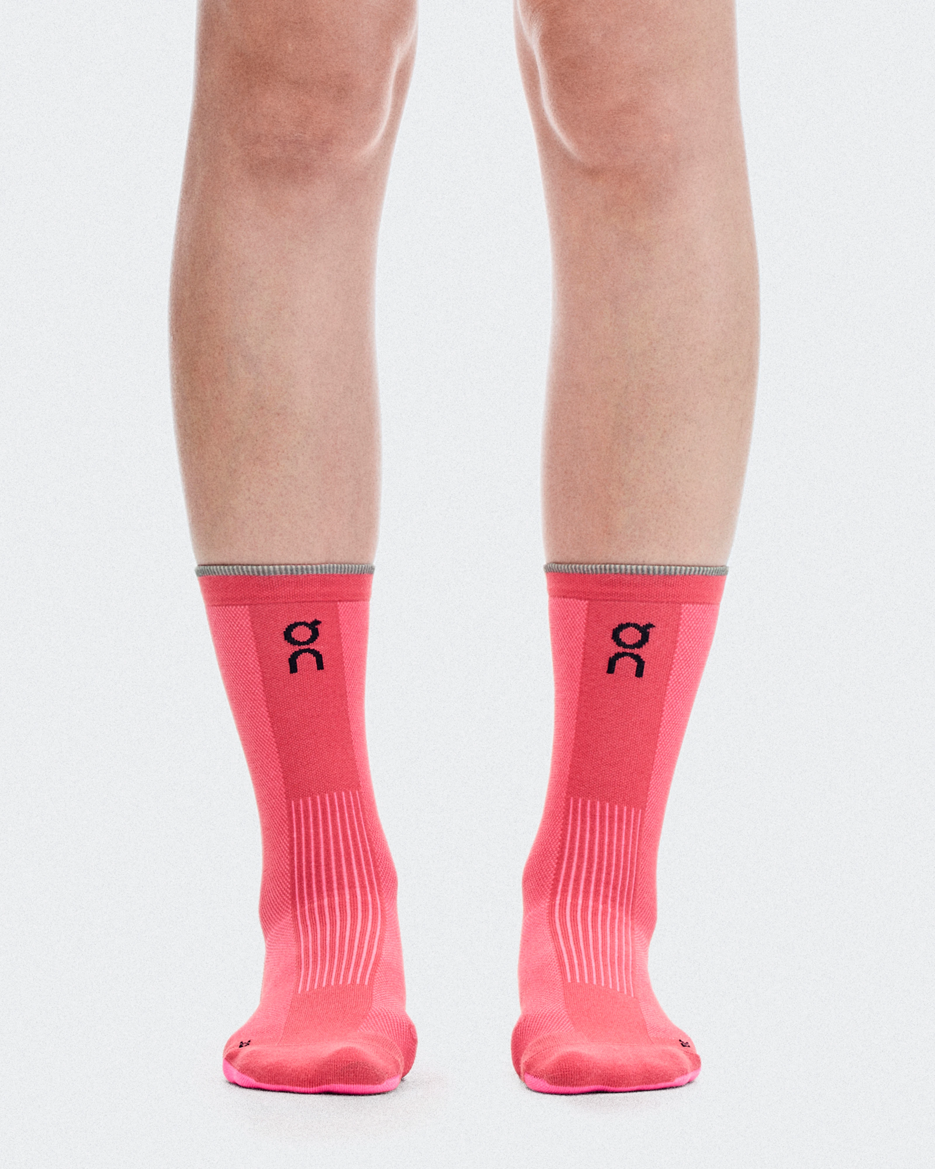 On Elite Run Sock High Camellia & Azalea Unisexe Chaussettes