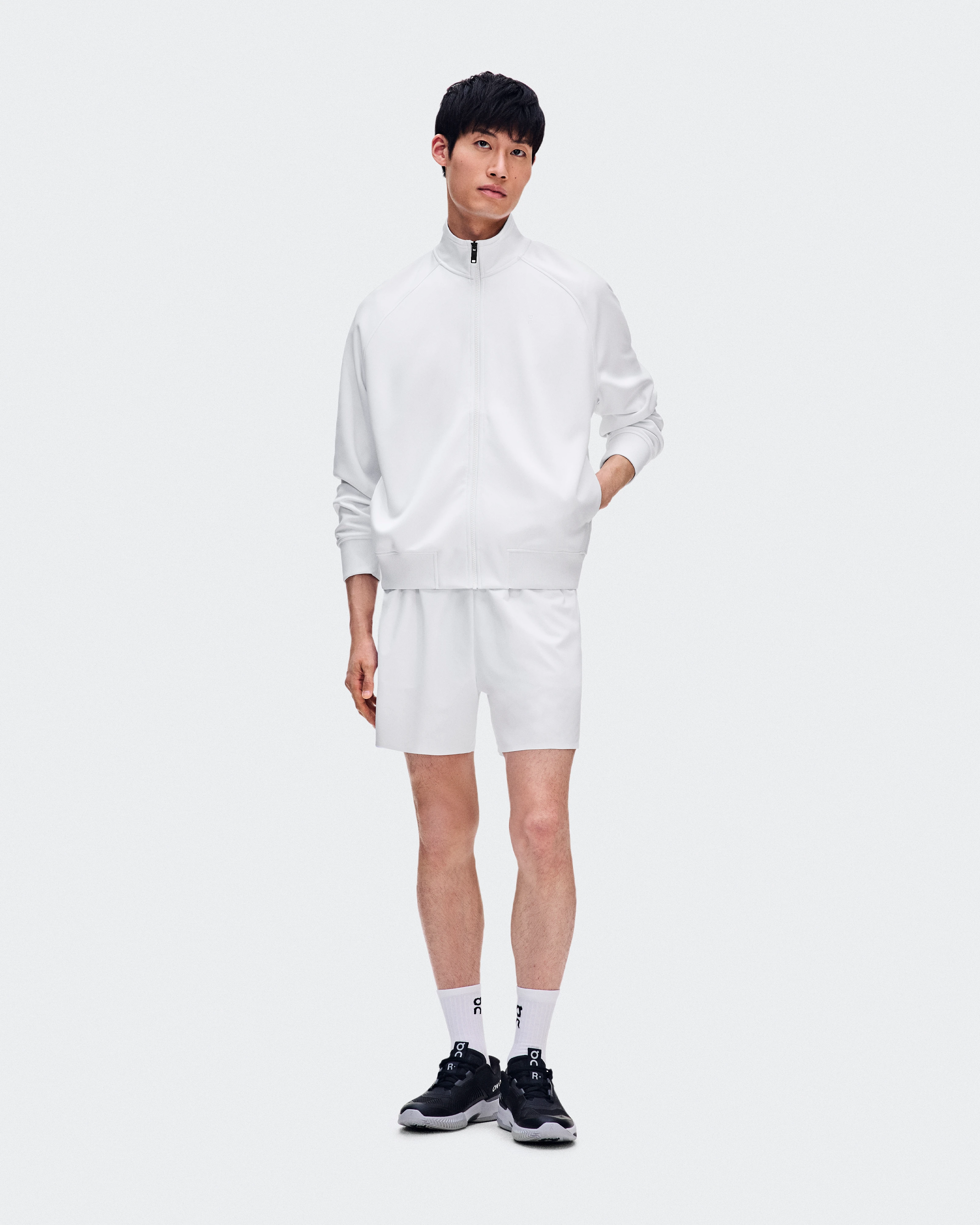 On Courtside Full Zip LDN White Homme