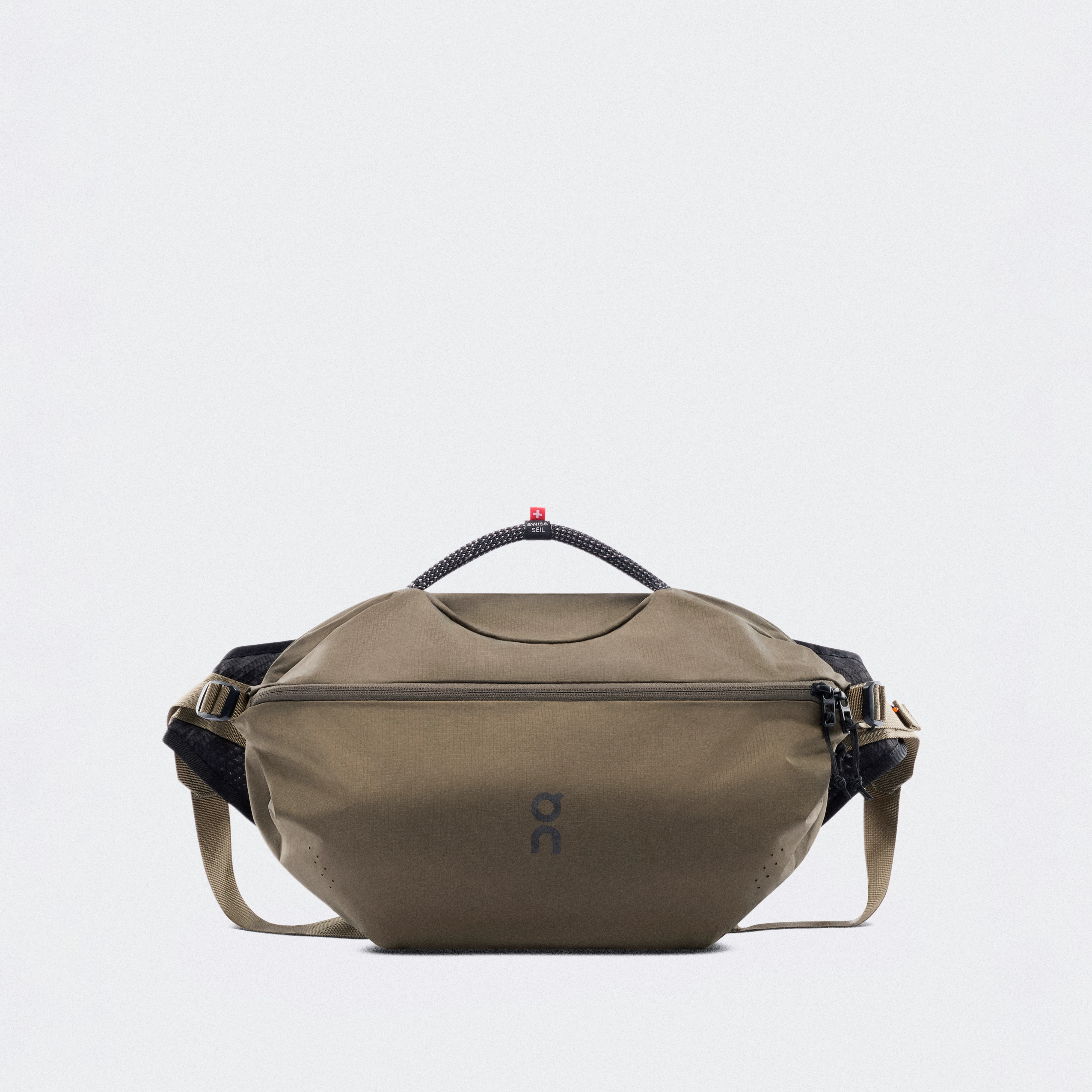 On Sling Pack 9L Olive & Black Unisexe – Running sur route, bandoulière oversize, stabilité Sacs