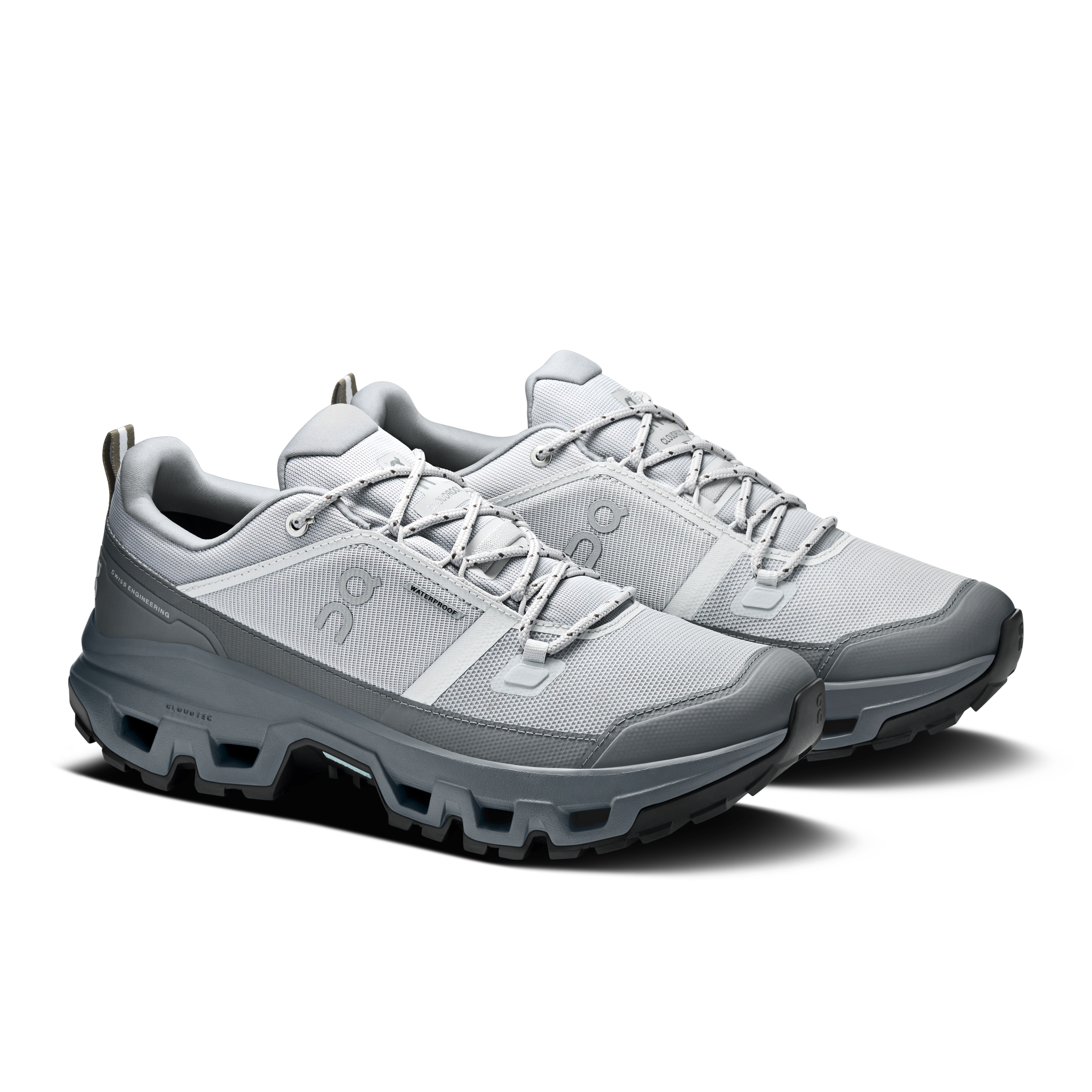 On Cloudrock Low Waterproof Glacier & Rock Homme – Randonnée, Missiongrip™, terrain mixte Chaussures