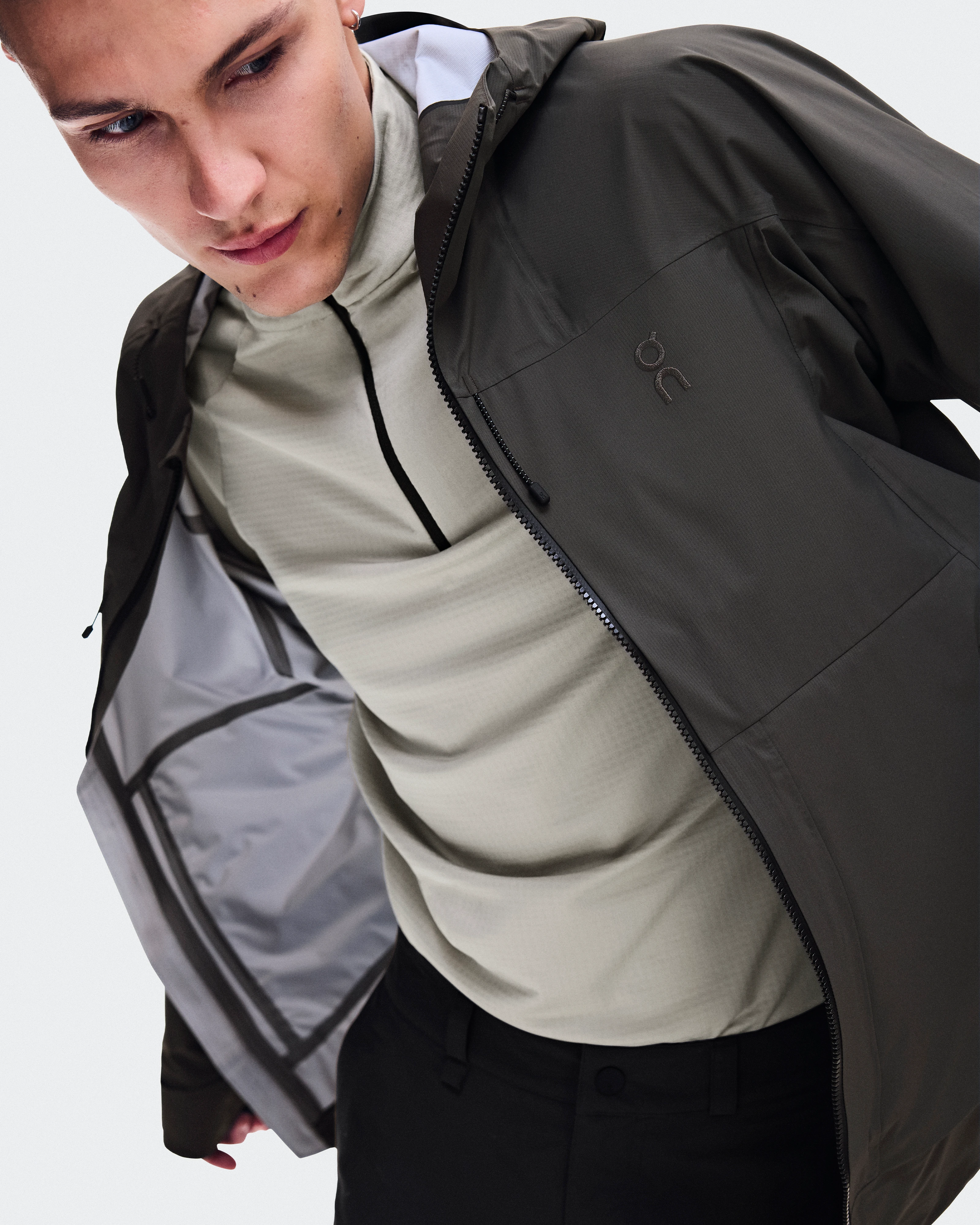 On Ascent Jacket Espresso Homme Vestes