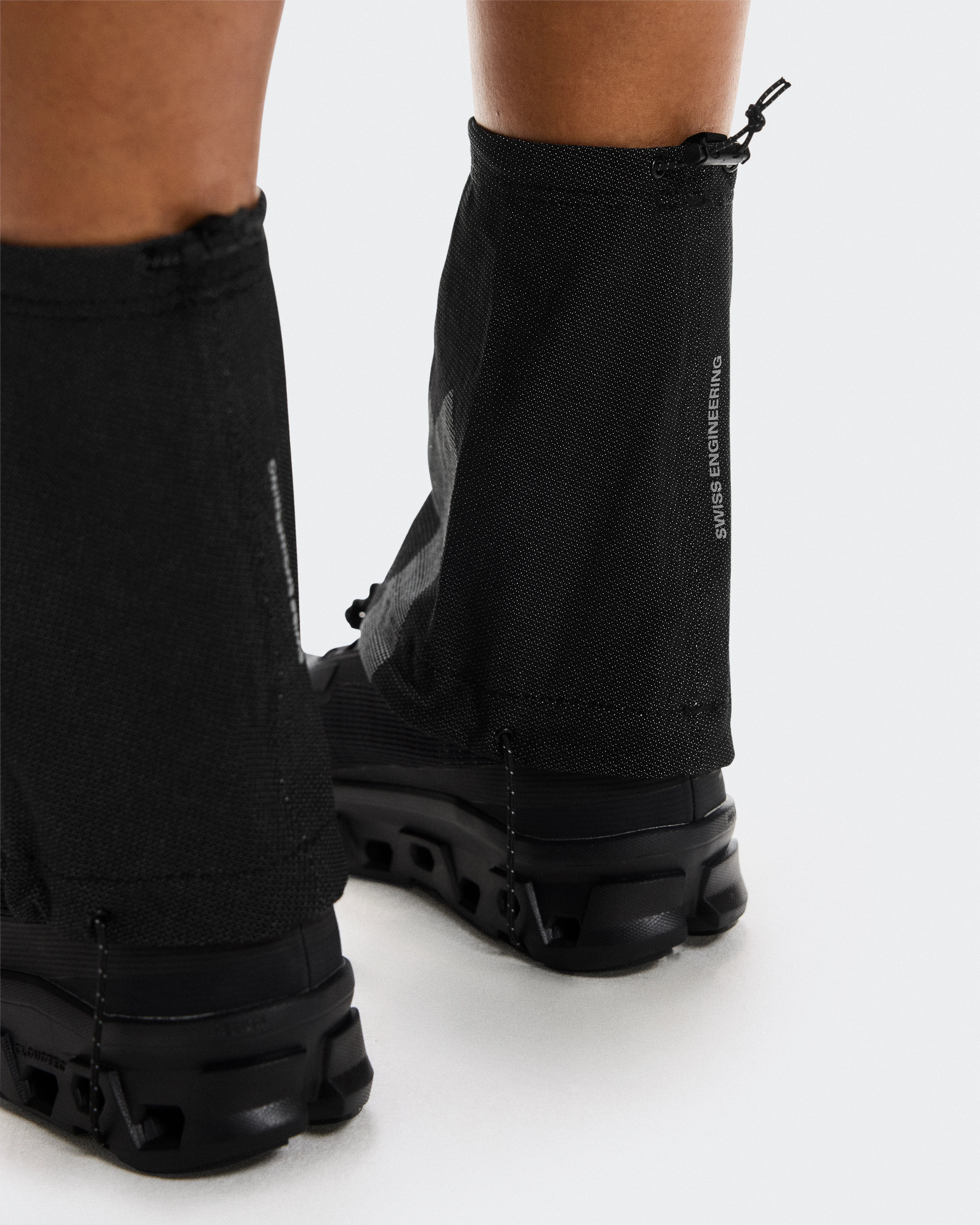 On Trail Shoe Gaiter Black Unisexe Guêtres