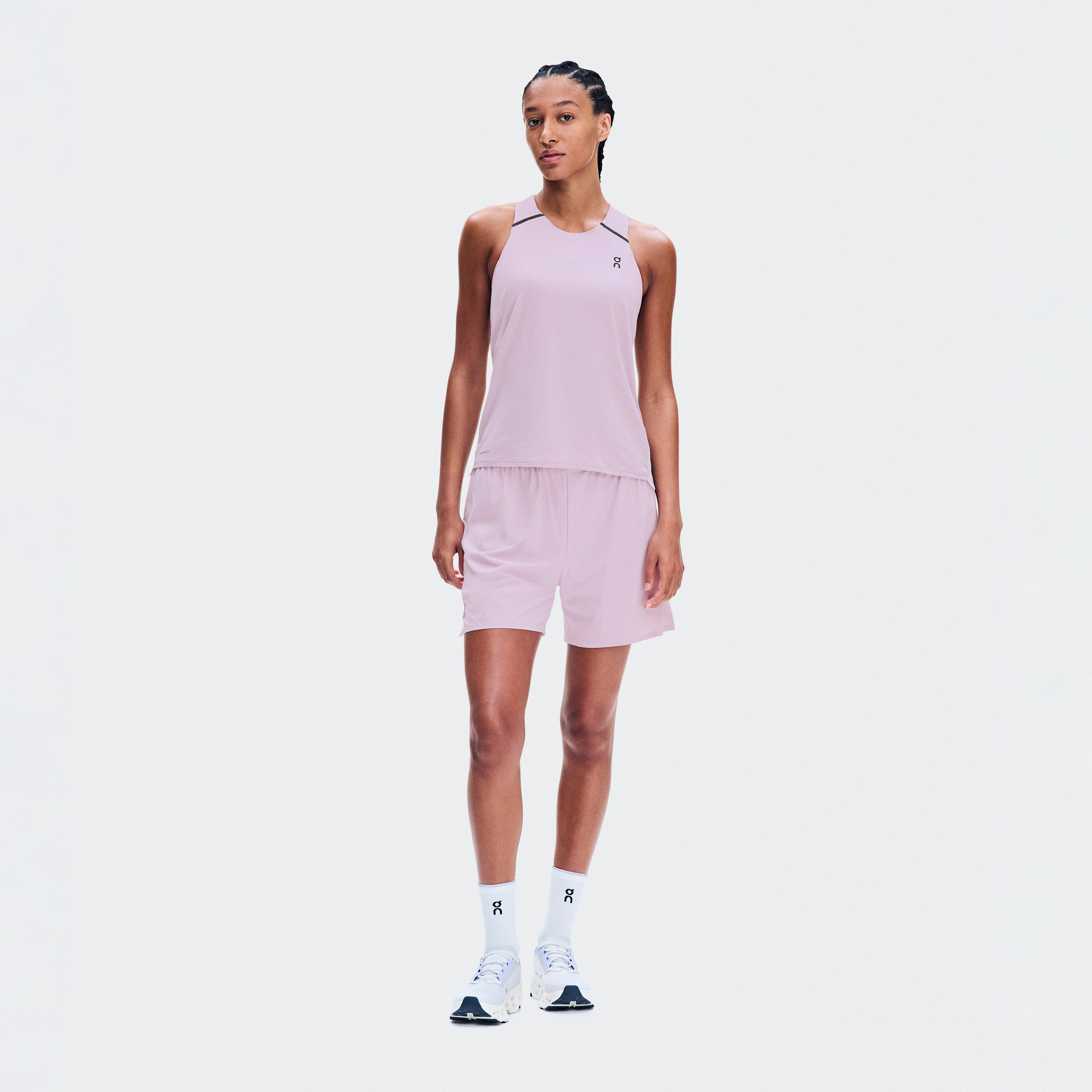 On Performance Tank Foxglove & Orchid Femme – Running sur route, training par temps chaud Hauts et t-shirts