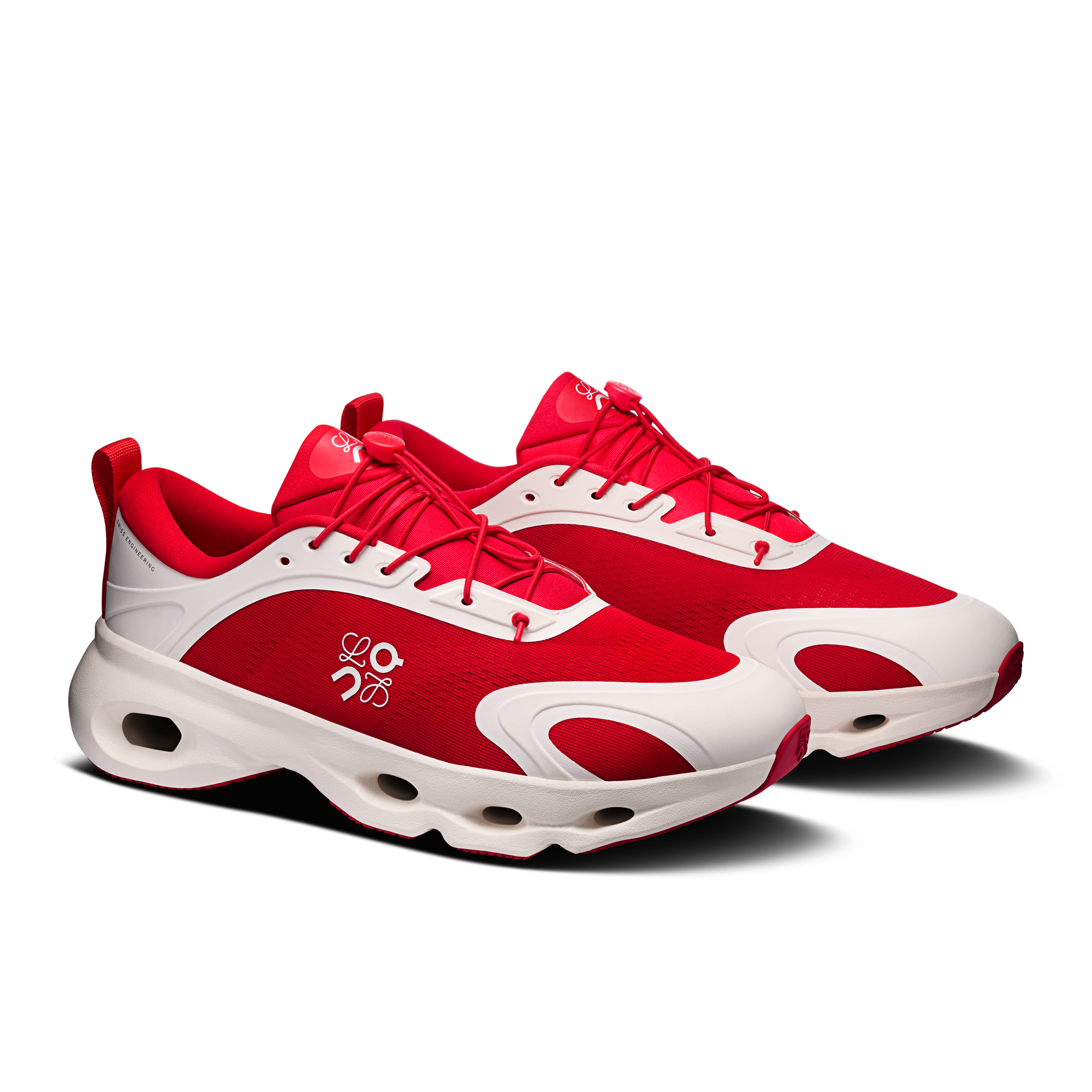 On Cloudsolo LOEWE Red & Eggshell Homme Active Life Chaussures