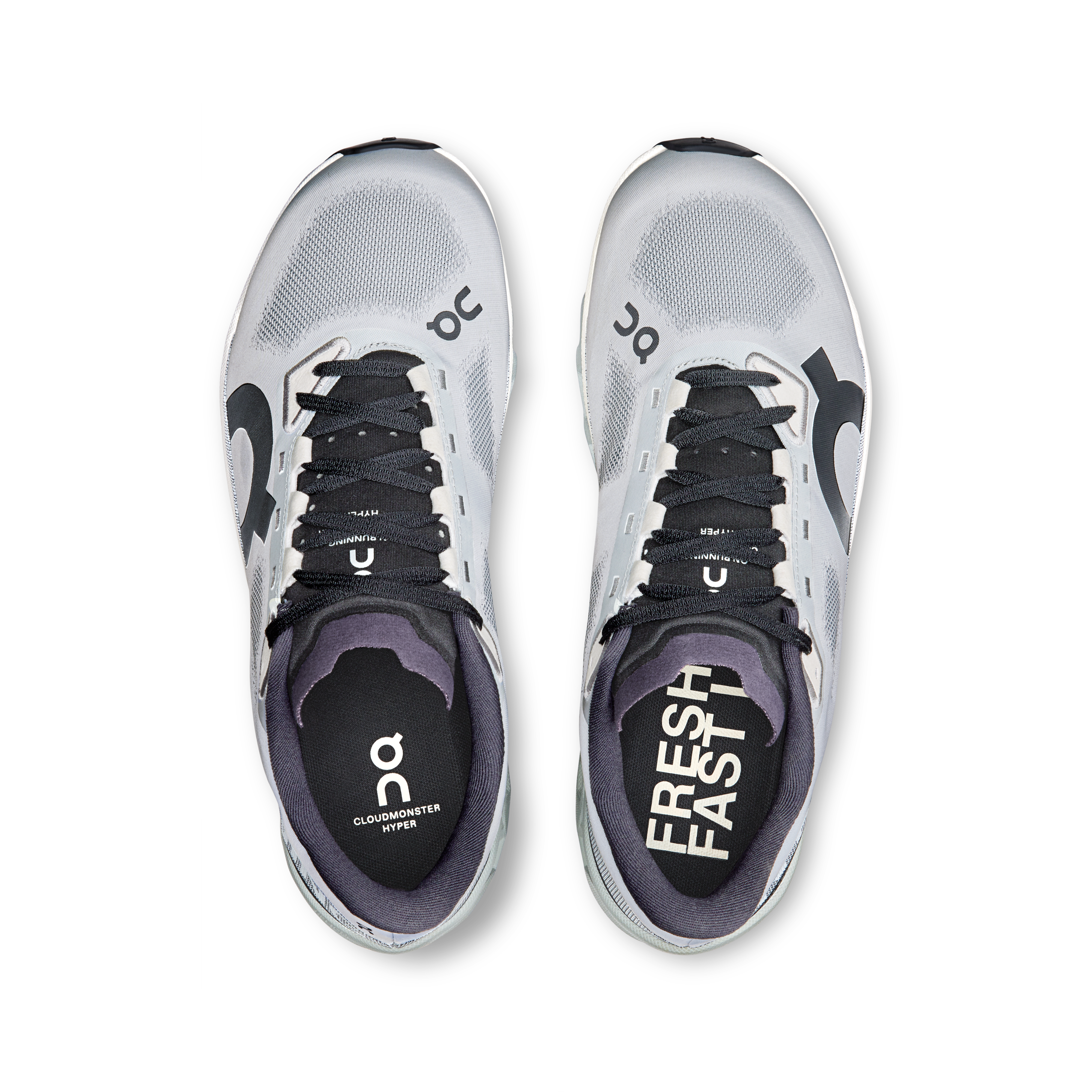 On Cloudmonster Hyper Glacier & Ivory Homme Running sur route Chaussures