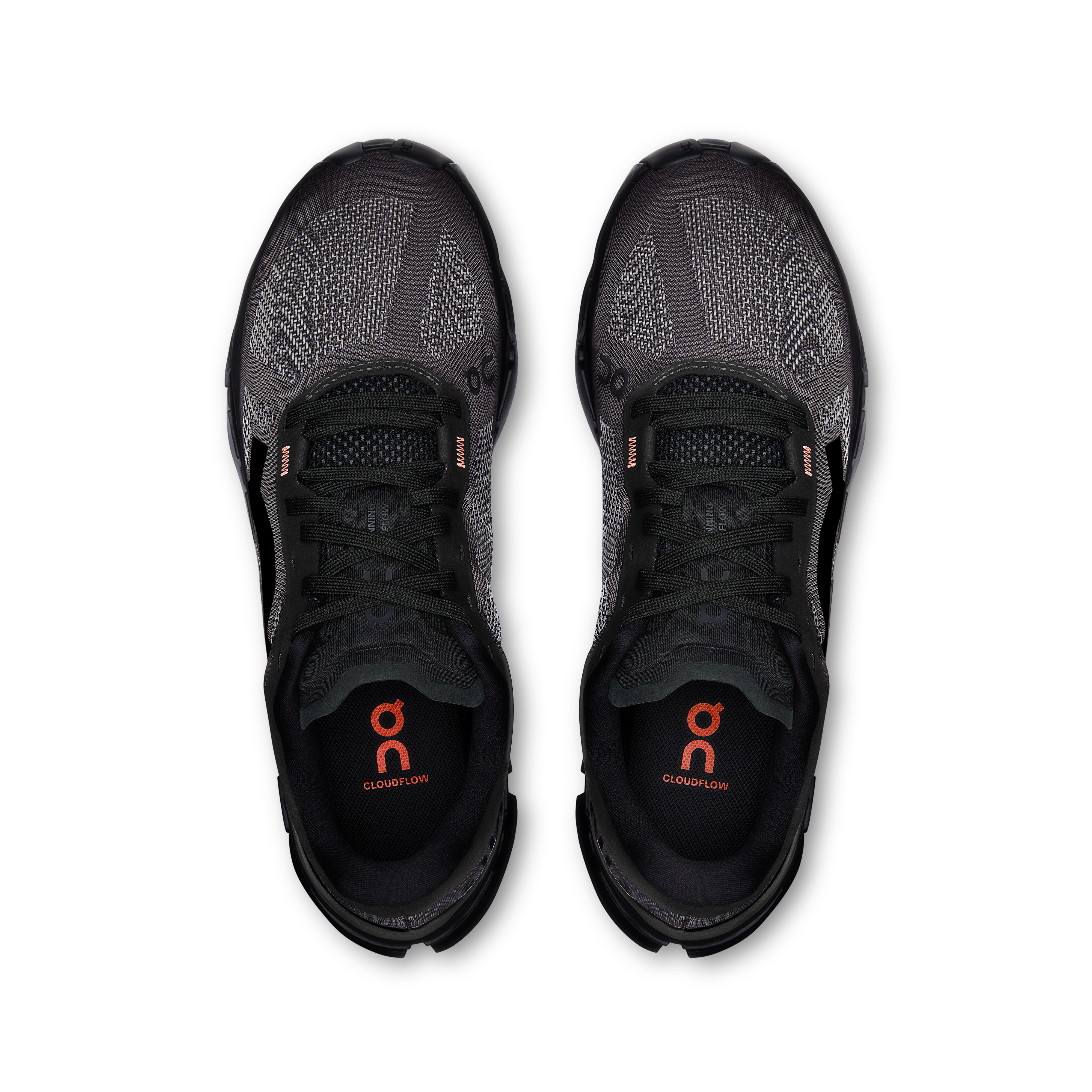 On Cloudflow 5 Black & Black Femme Running sur route Chaussures