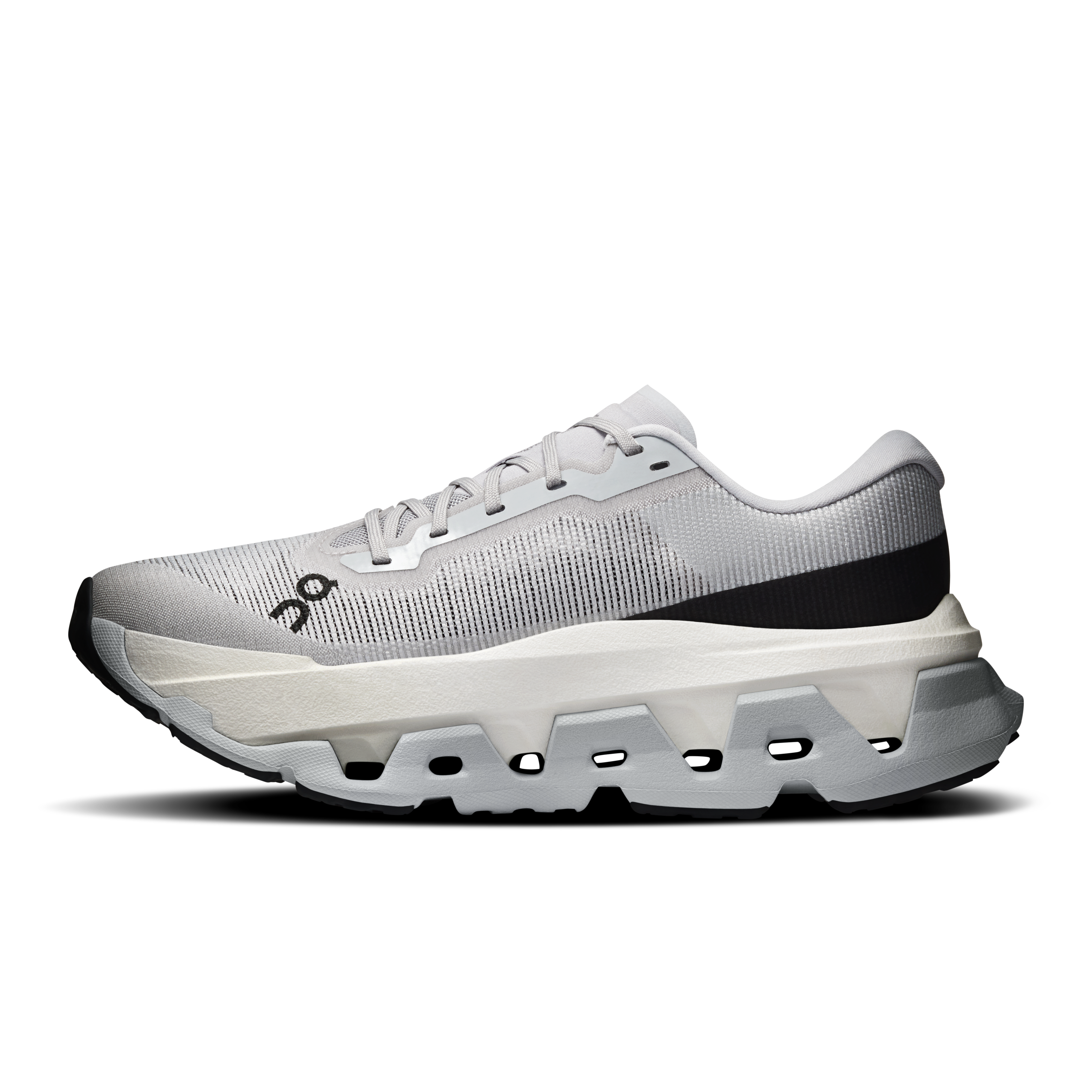 On Cloudmonster 3 Hyper Glacier & Black Femme Running sur route Chaussures