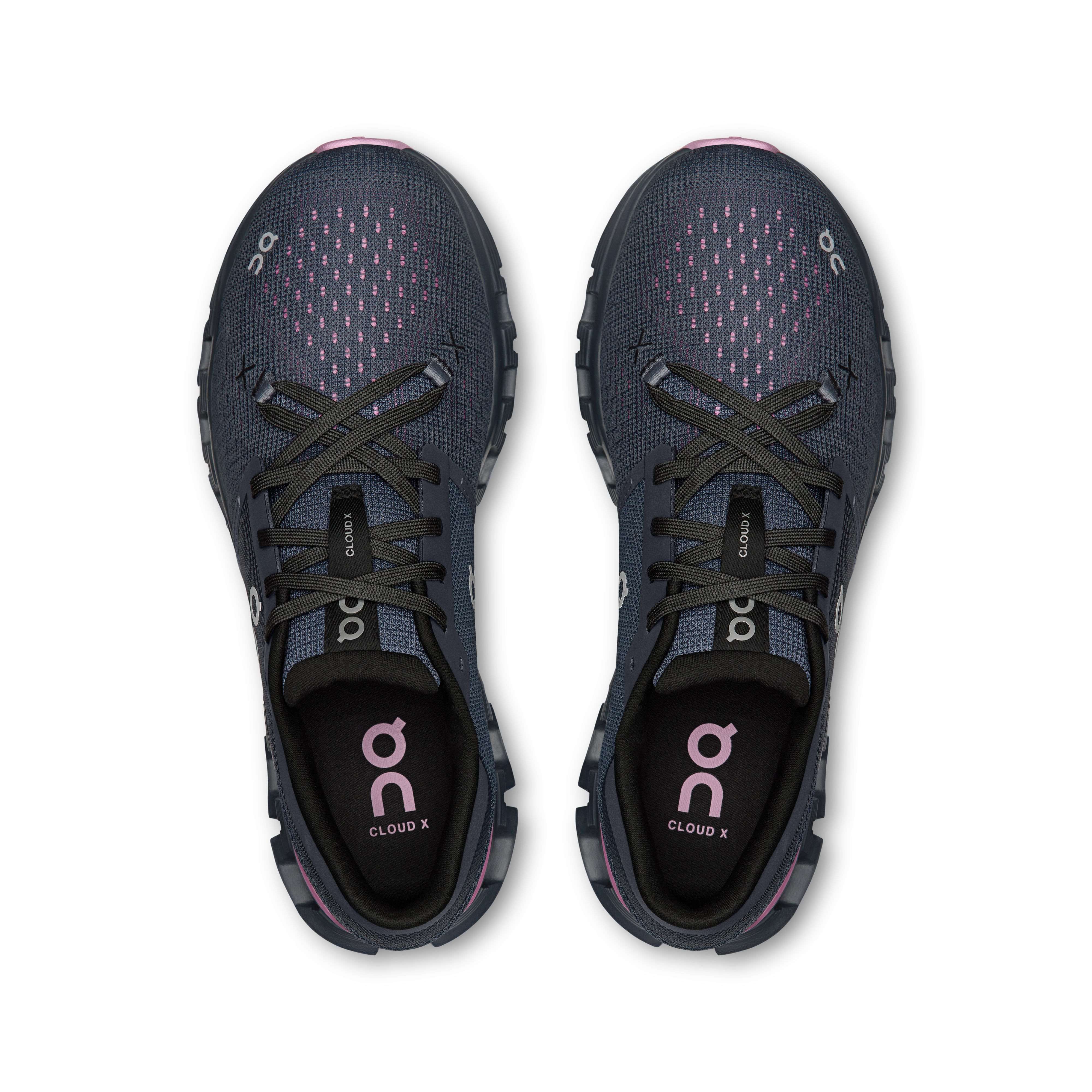 On Cloud X 4 Navy & Sakura Femme training_shoes Chaussures
