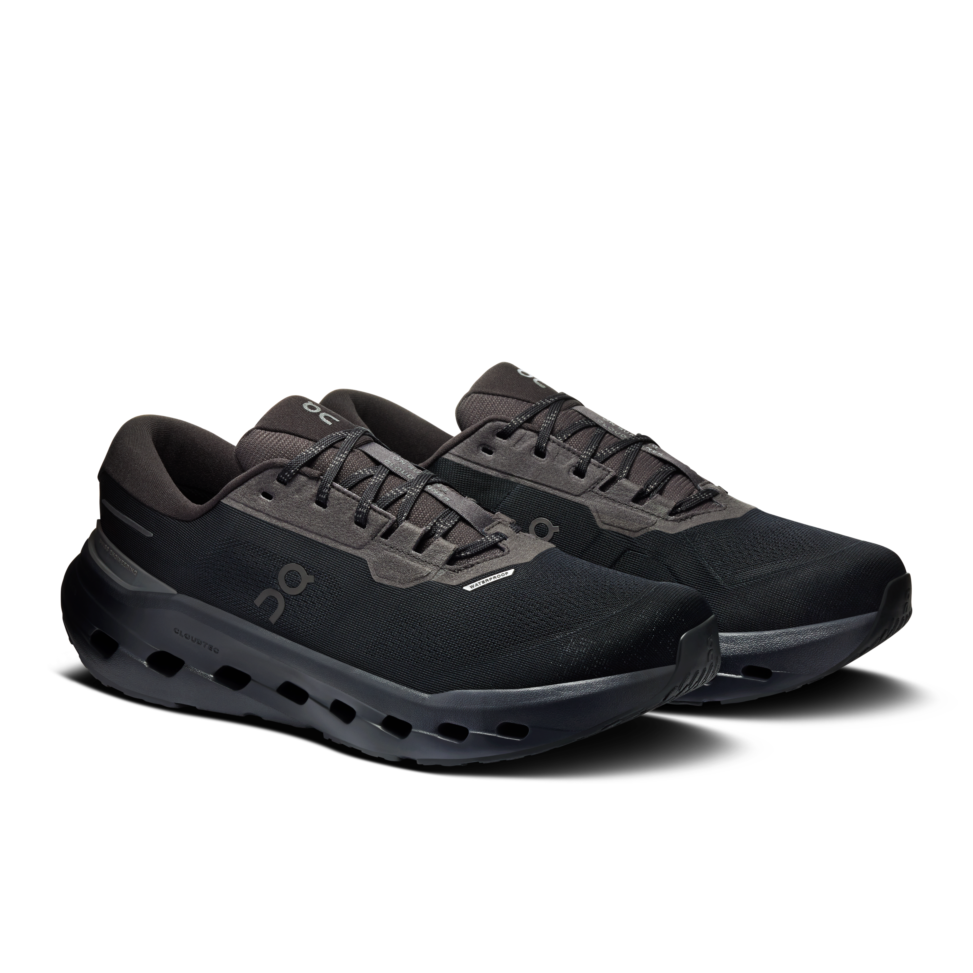 On Cloudrunner 3 Waterproof Black & Black Homme Running sur route Chaussures