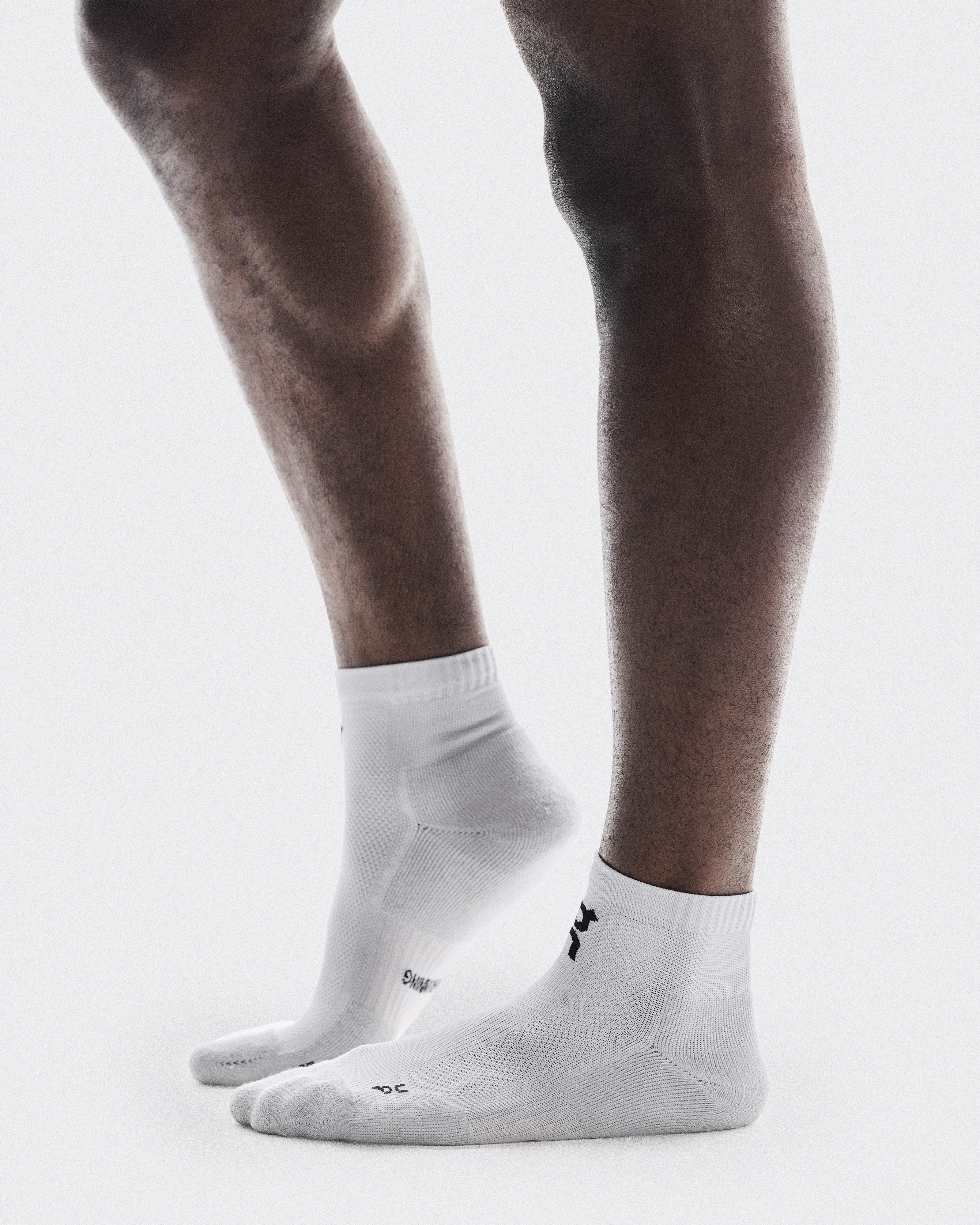 On Core Run Sock Mid 2P Glacier Unisexe Chaussettes