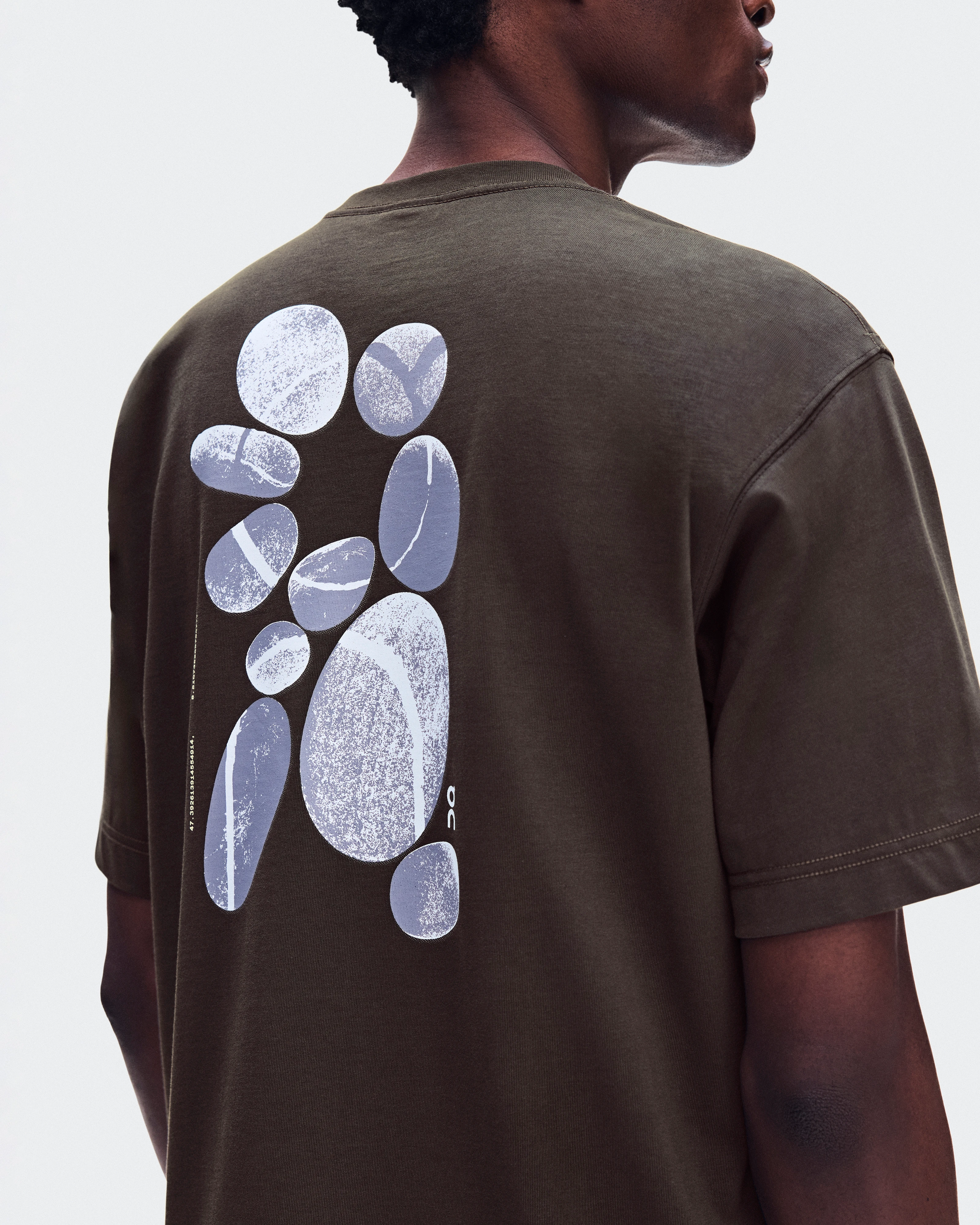 On Club Collective-T Ascent Espresso Homme Hauts et t-shirts