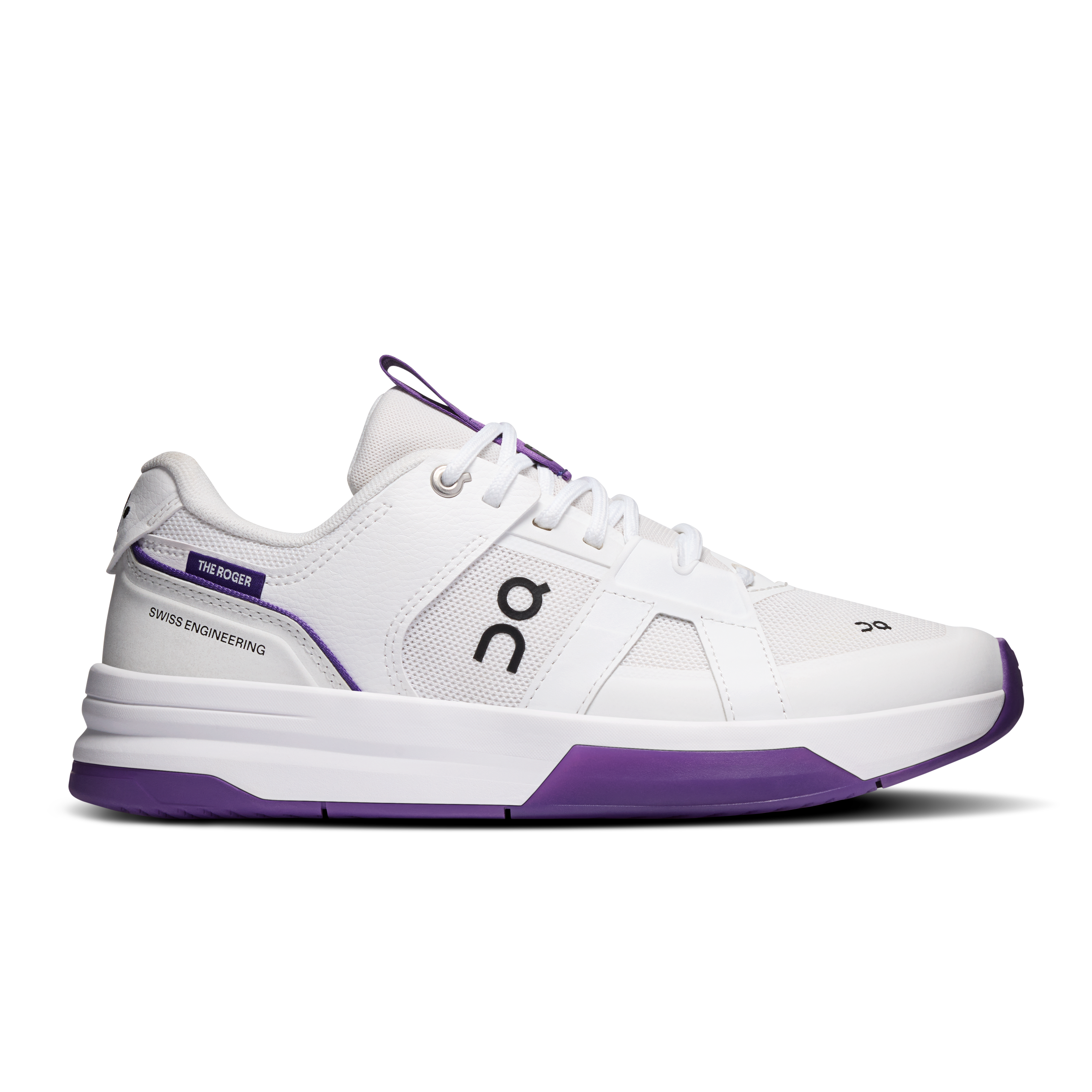 On THE ROGER Clubhouse Pro 2 White & Amethyst Femme – Tennis, sports de raquette Chaussures