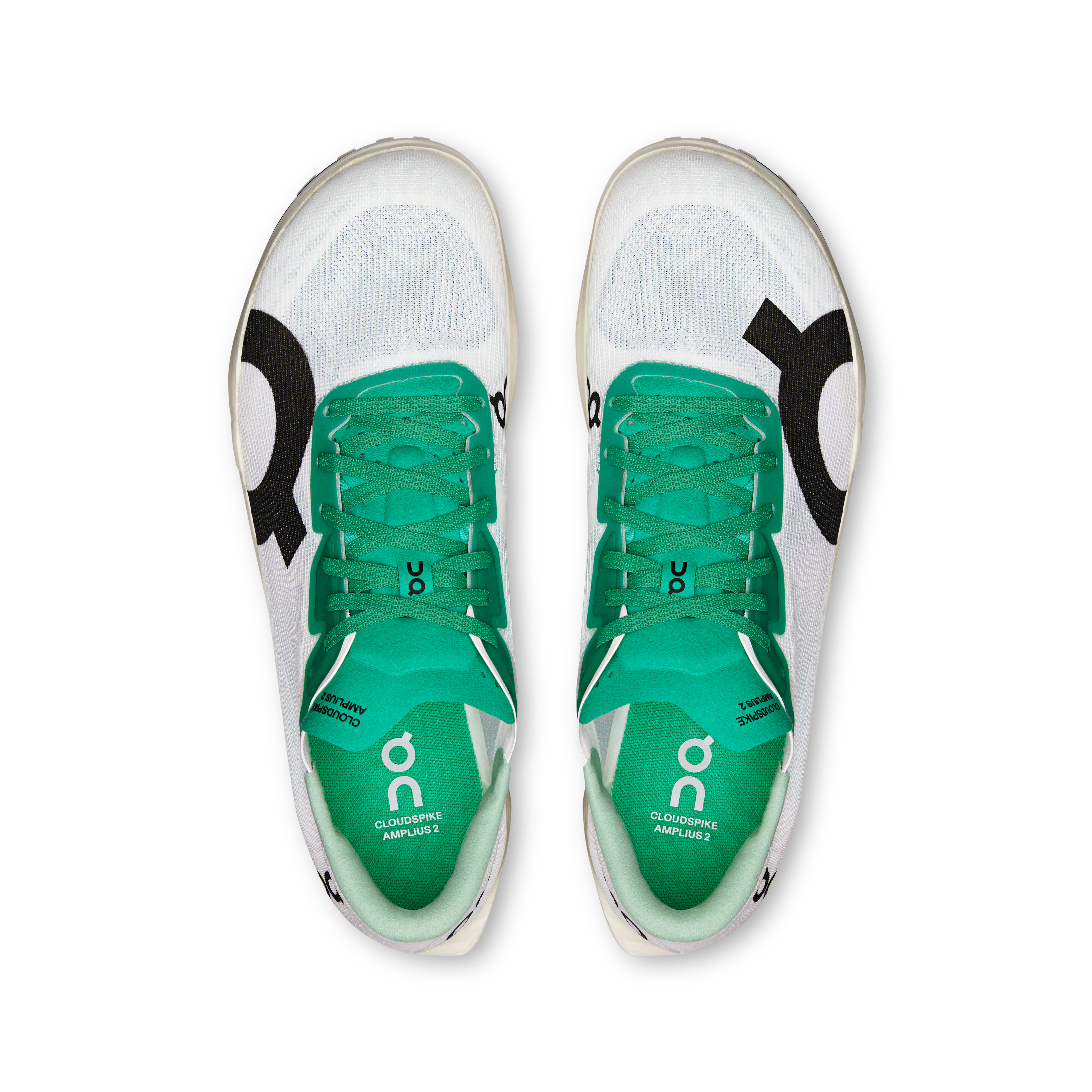 On Cloudspike Amplius 2 Mint & White Femme Athlétisme Chaussures