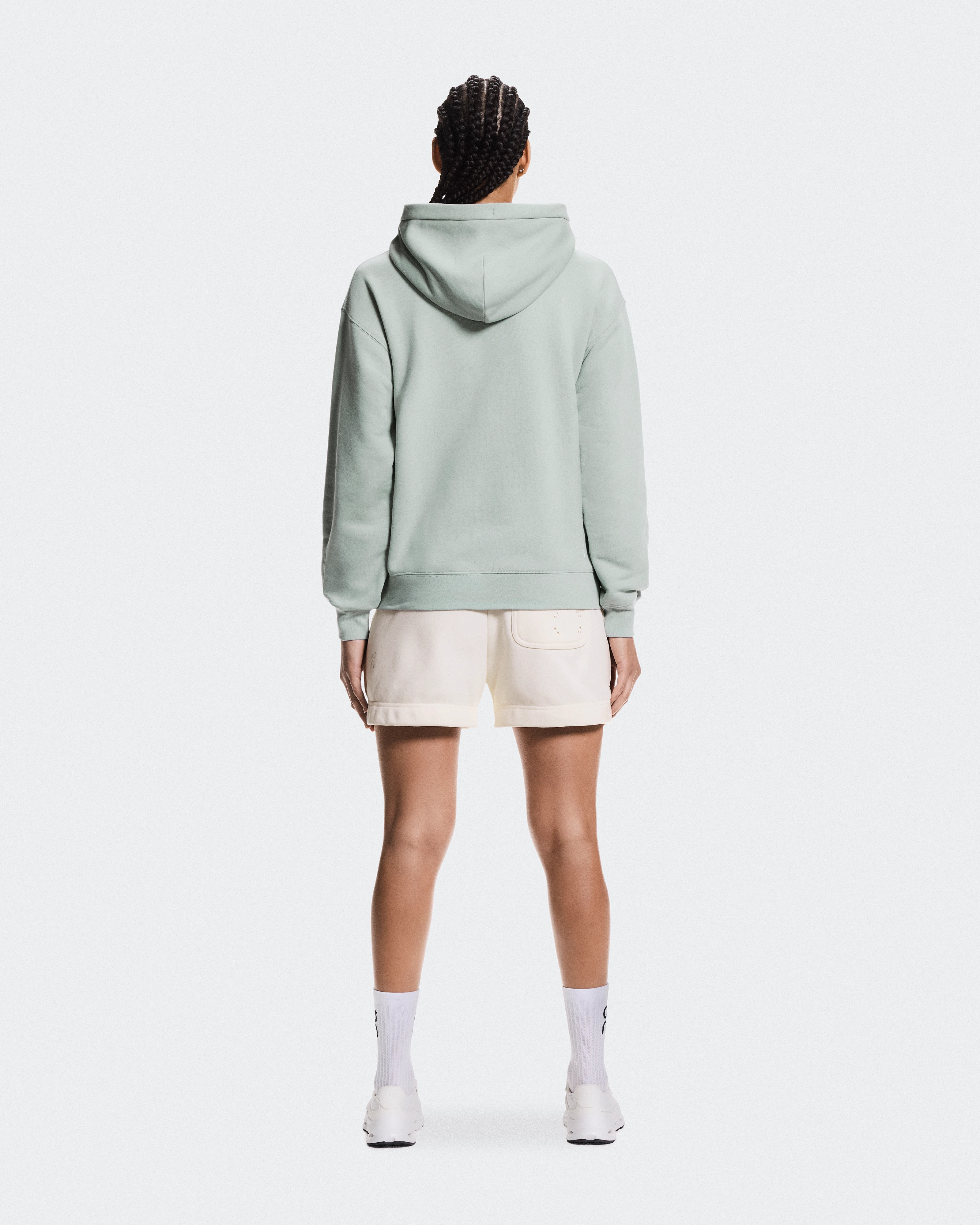 On Club Hoodie Mineral Femme Sweats à capuche et sweats