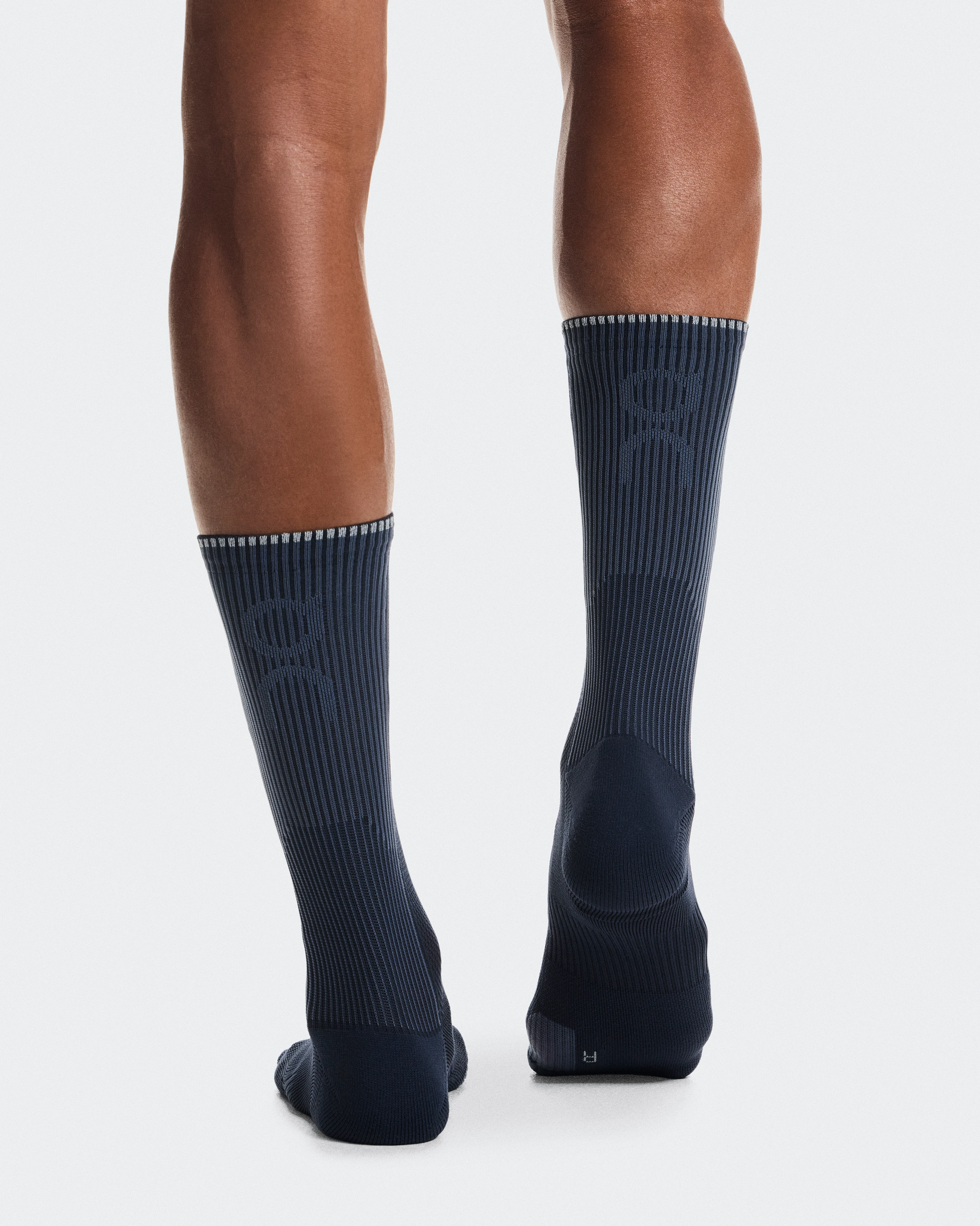 On Performance Run Sock High Navy & Navy Unisexe Chaussettes