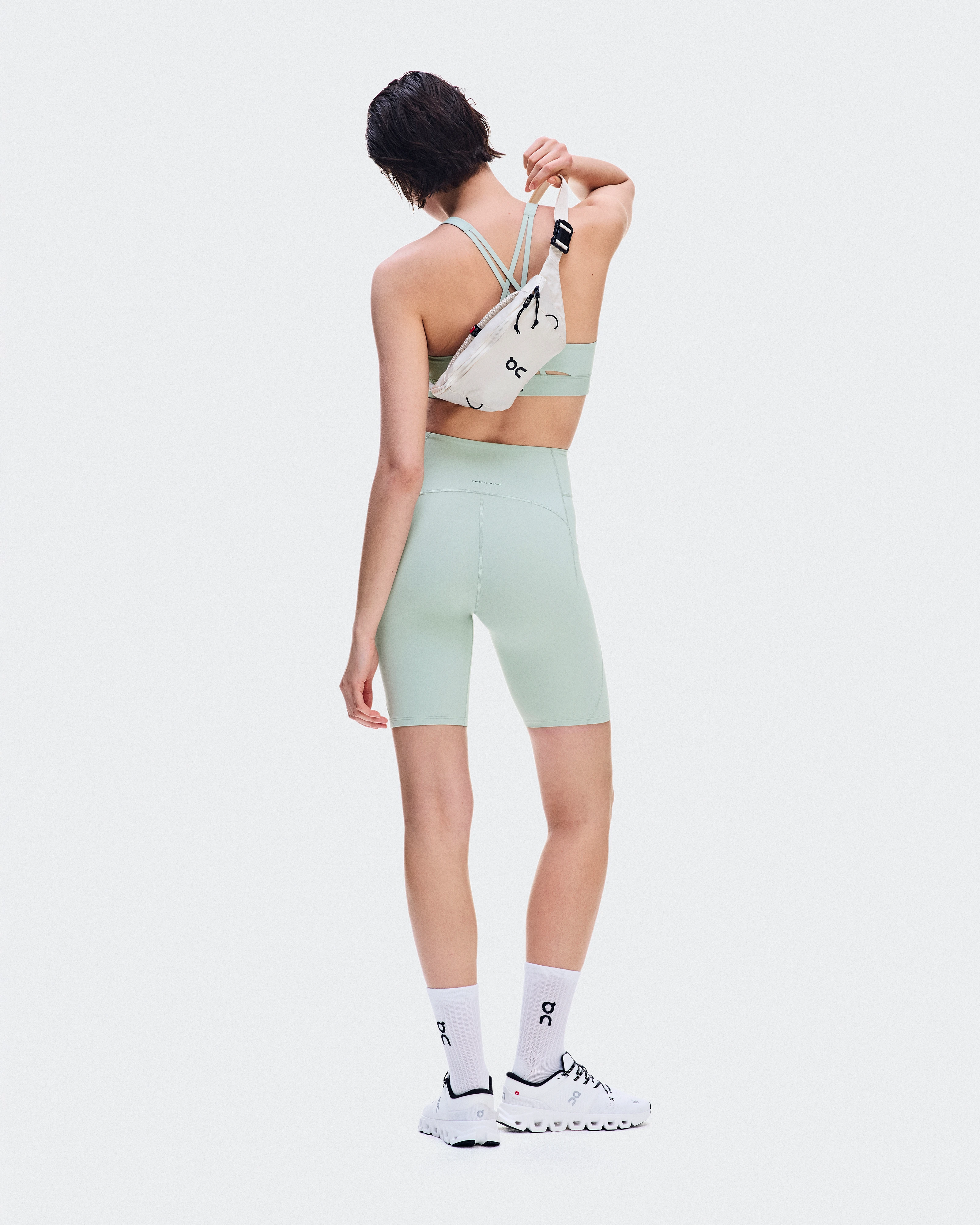 On Studio Leggings Short Mineral Femme Leggings