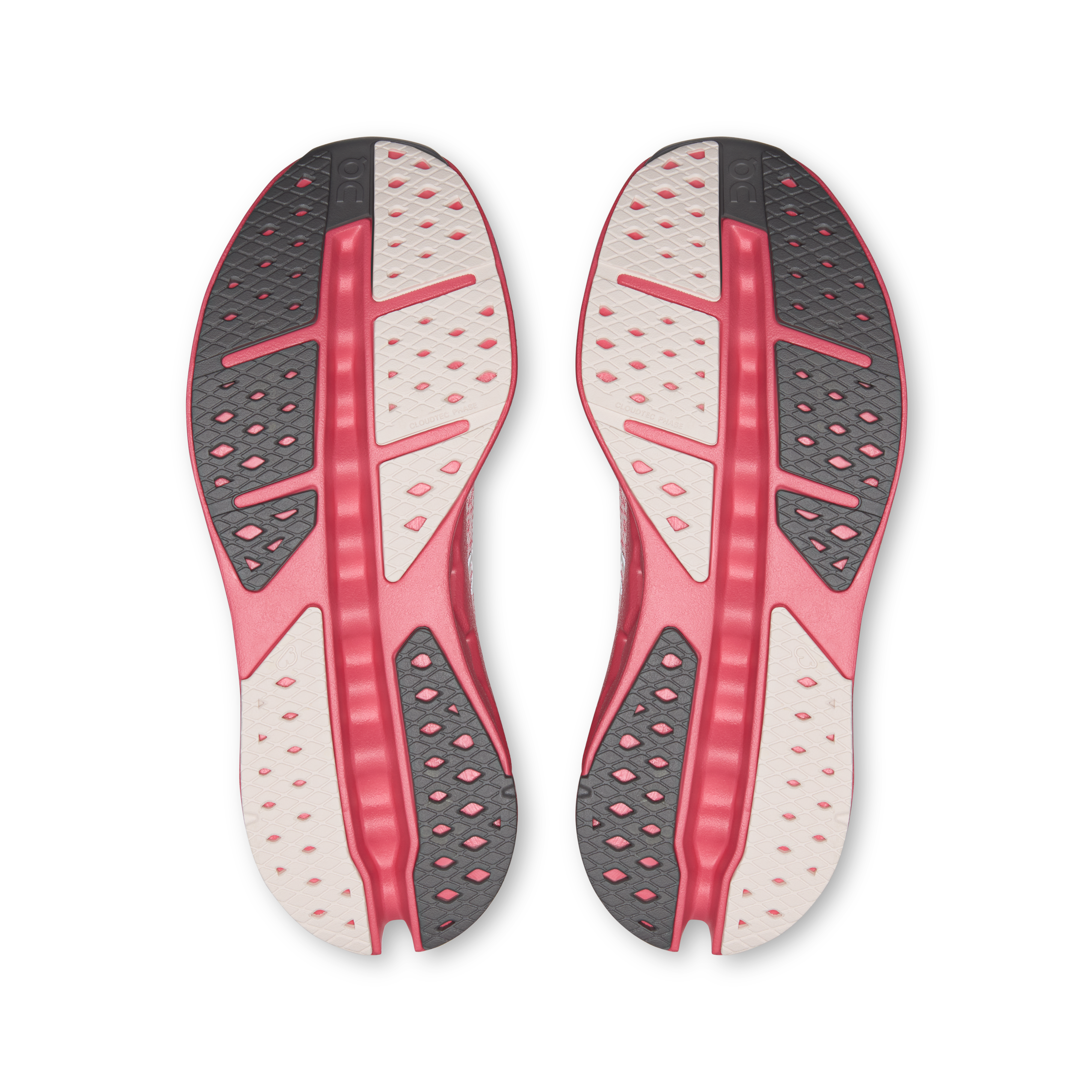 On Cloudsurfer Max White & Camellia Femme Running sur route Chaussures