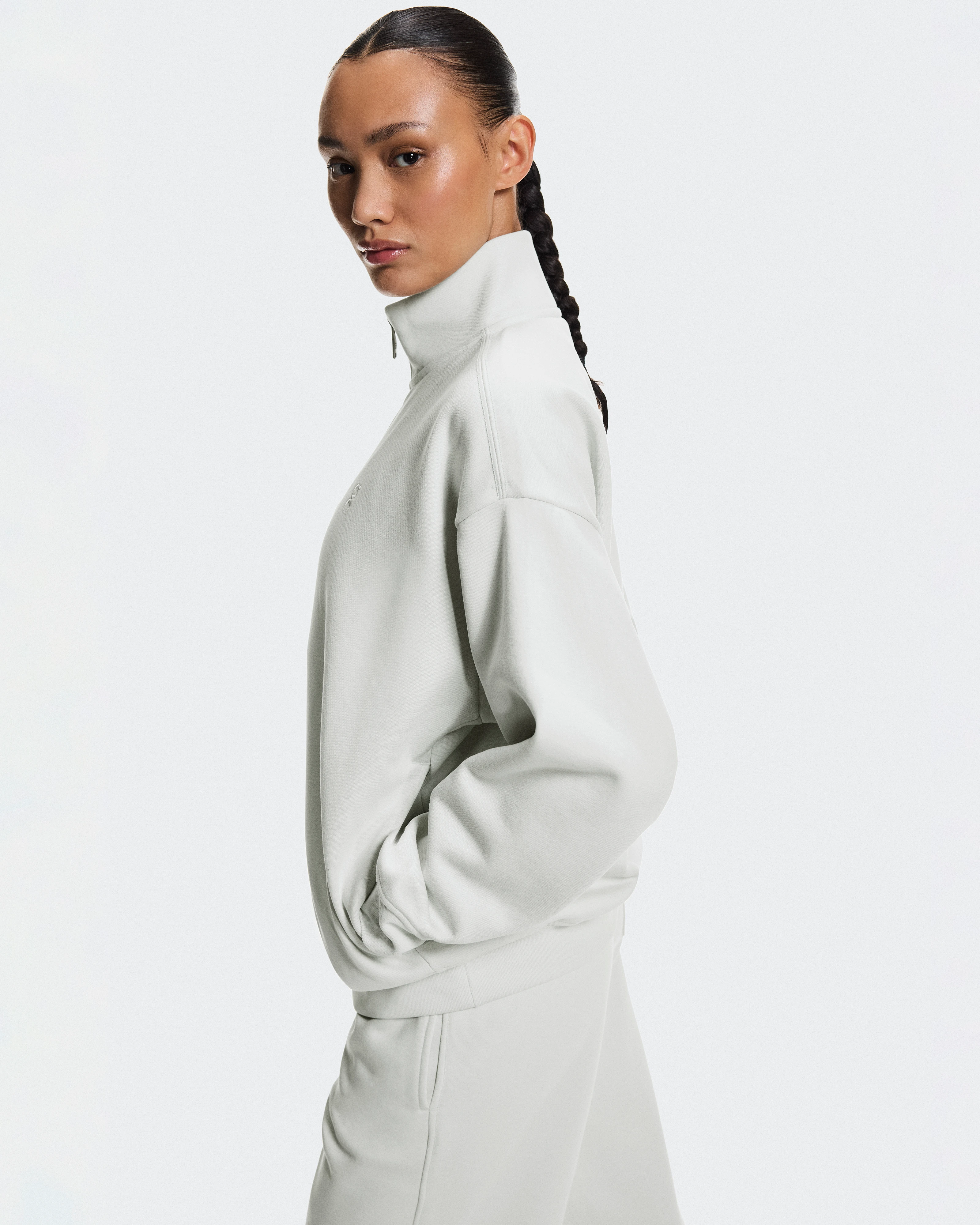 On Club Collective 1/4 Zip Iceberg Femme Sweats à capuche et sweats