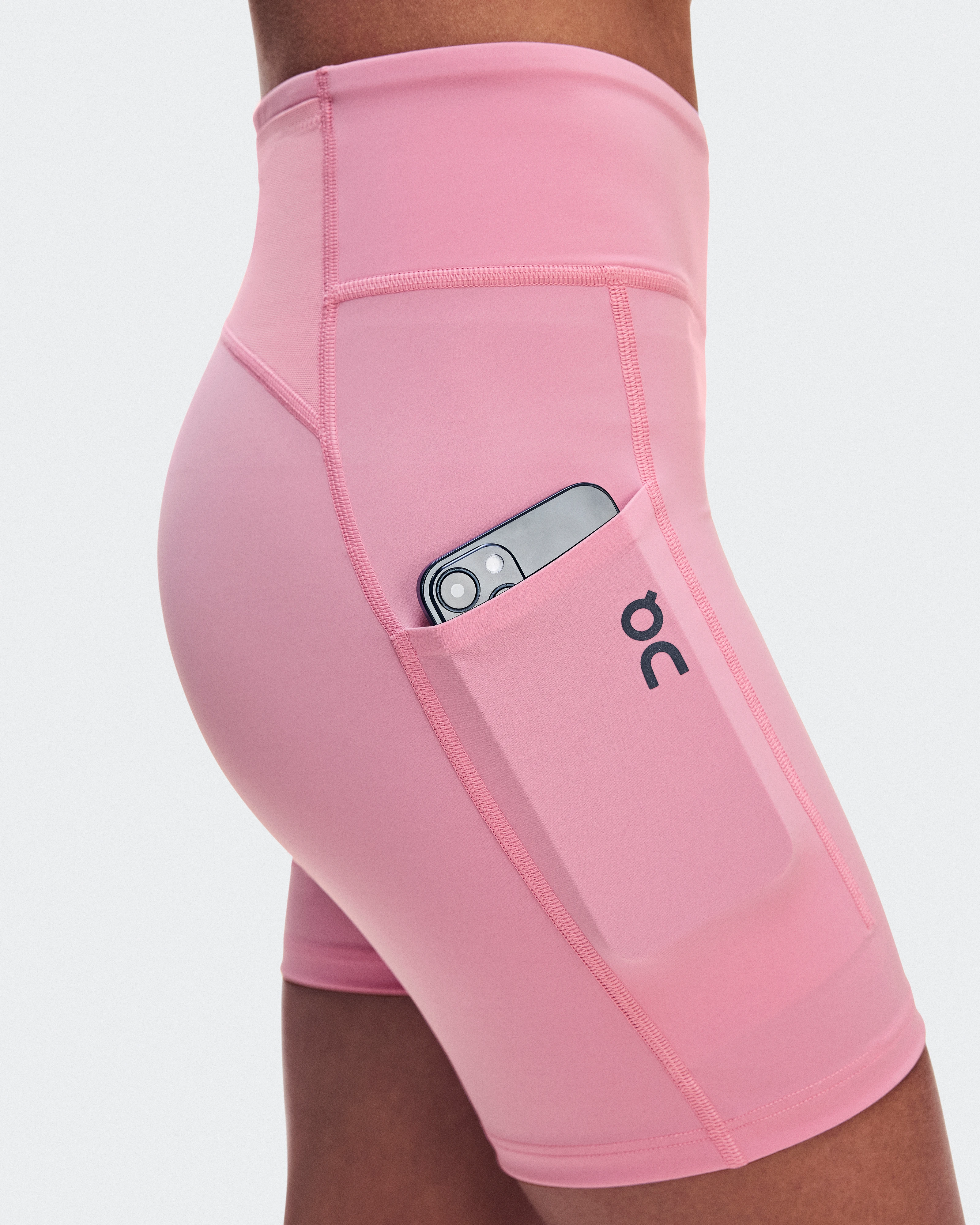 On Performance Tights Short Magnolia Femme Leggings
