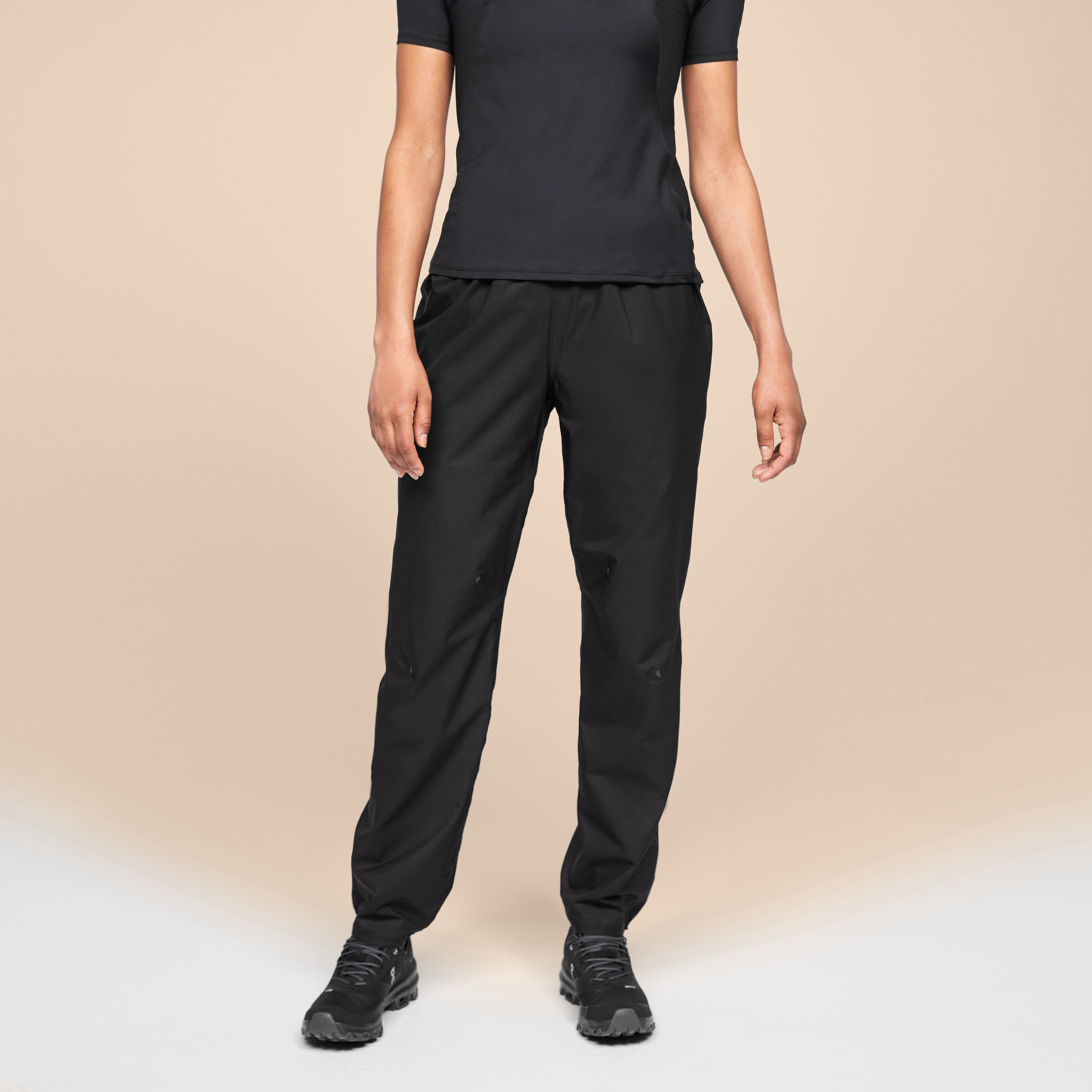 On Ultra Pants Black Femme – Trail running, imperméable, ultra-léger Pantalons