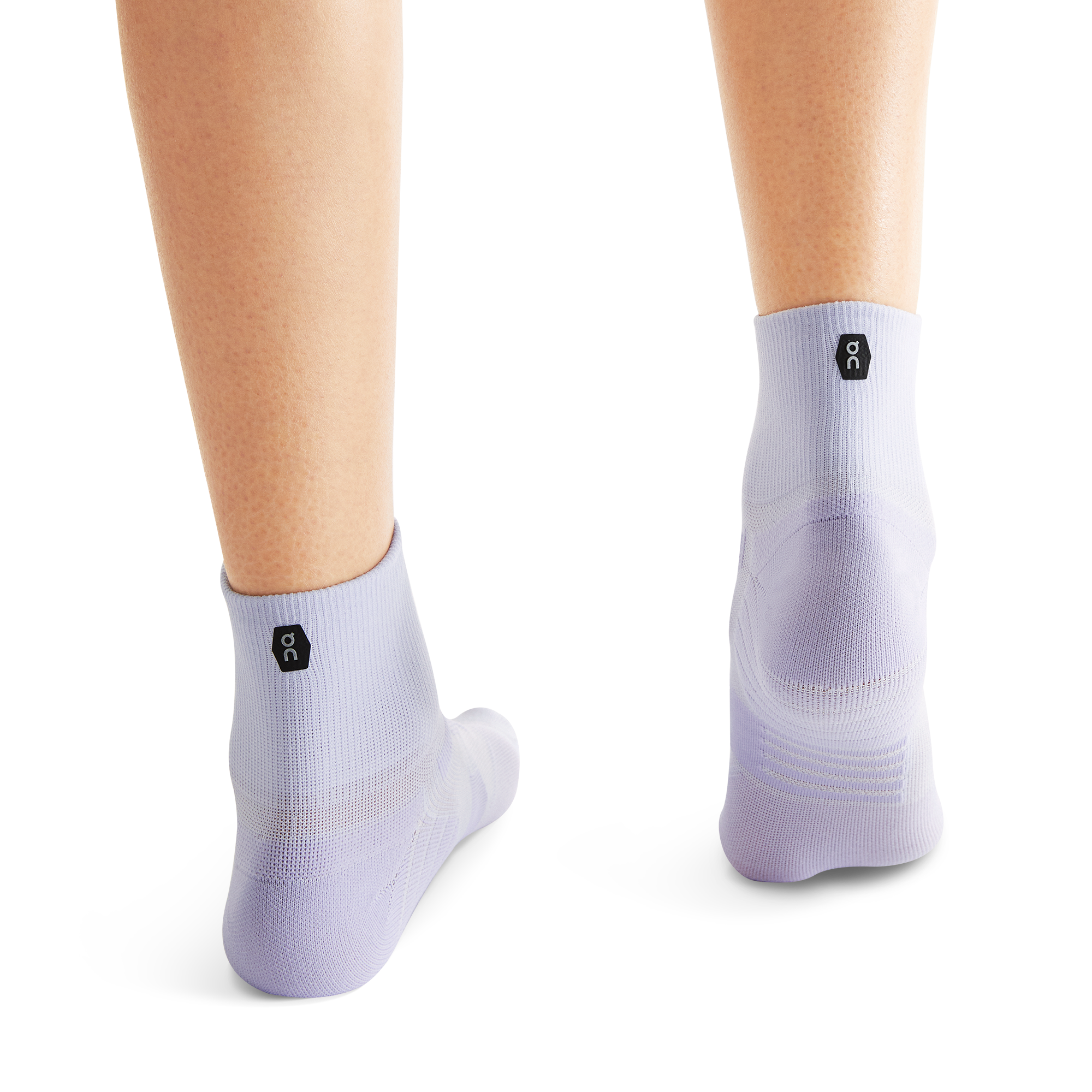 On Performance Mid Sock Lavender & Anemone Femme Chaussettes