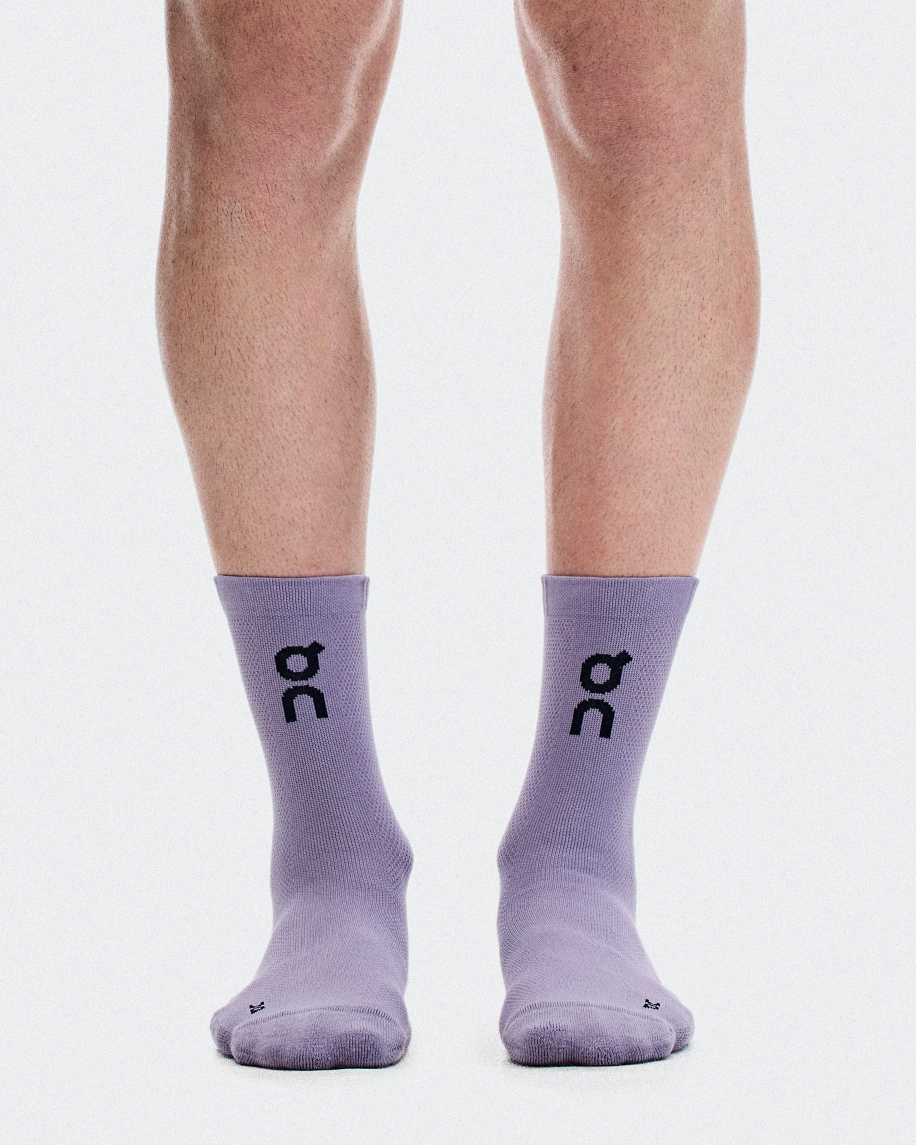 On Core Run Sock High 2P Foxglove & Mallow Unisexe Chaussettes