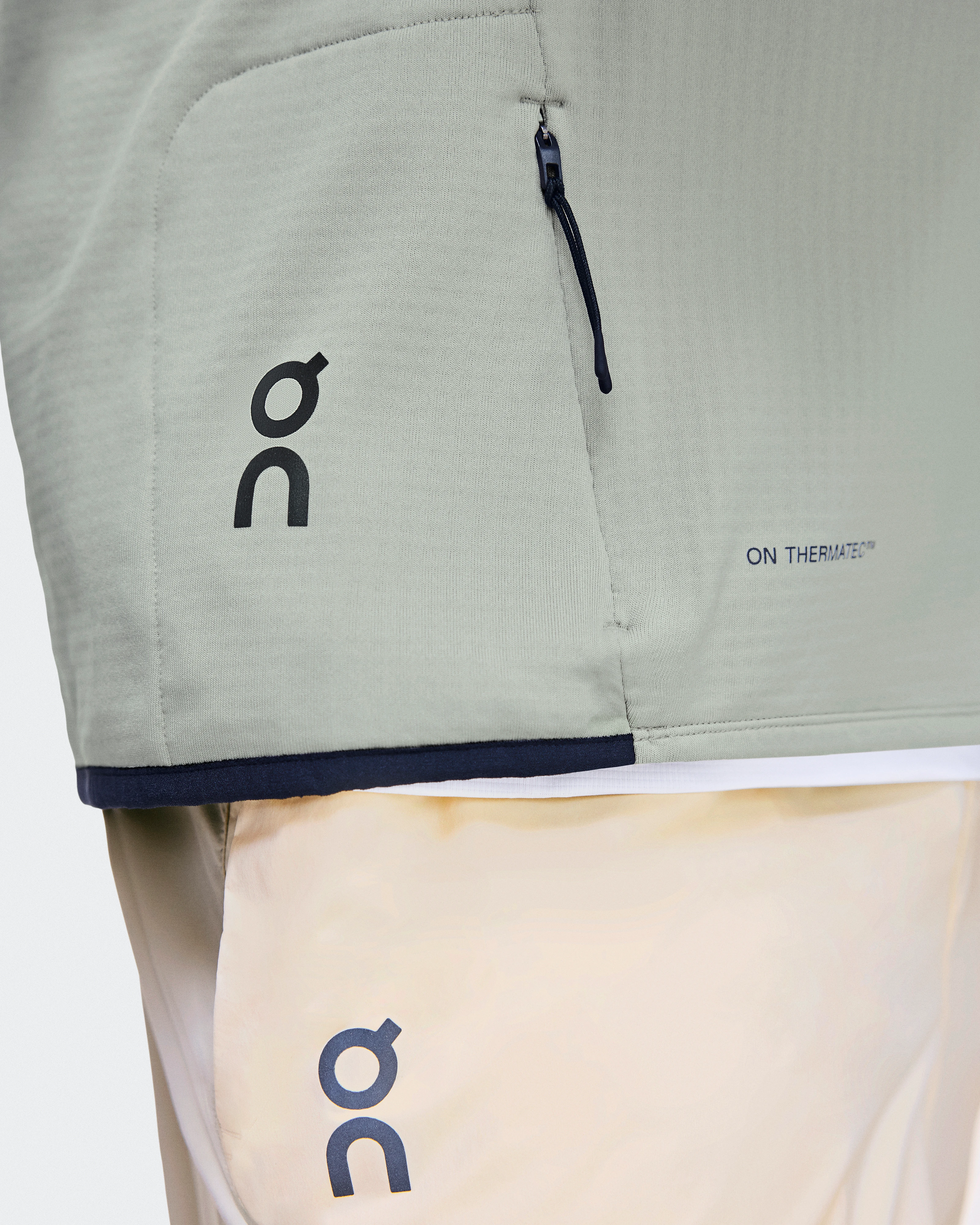 On Climate Zip Hoodie Brume Homme Sweats à capuche et sweats
