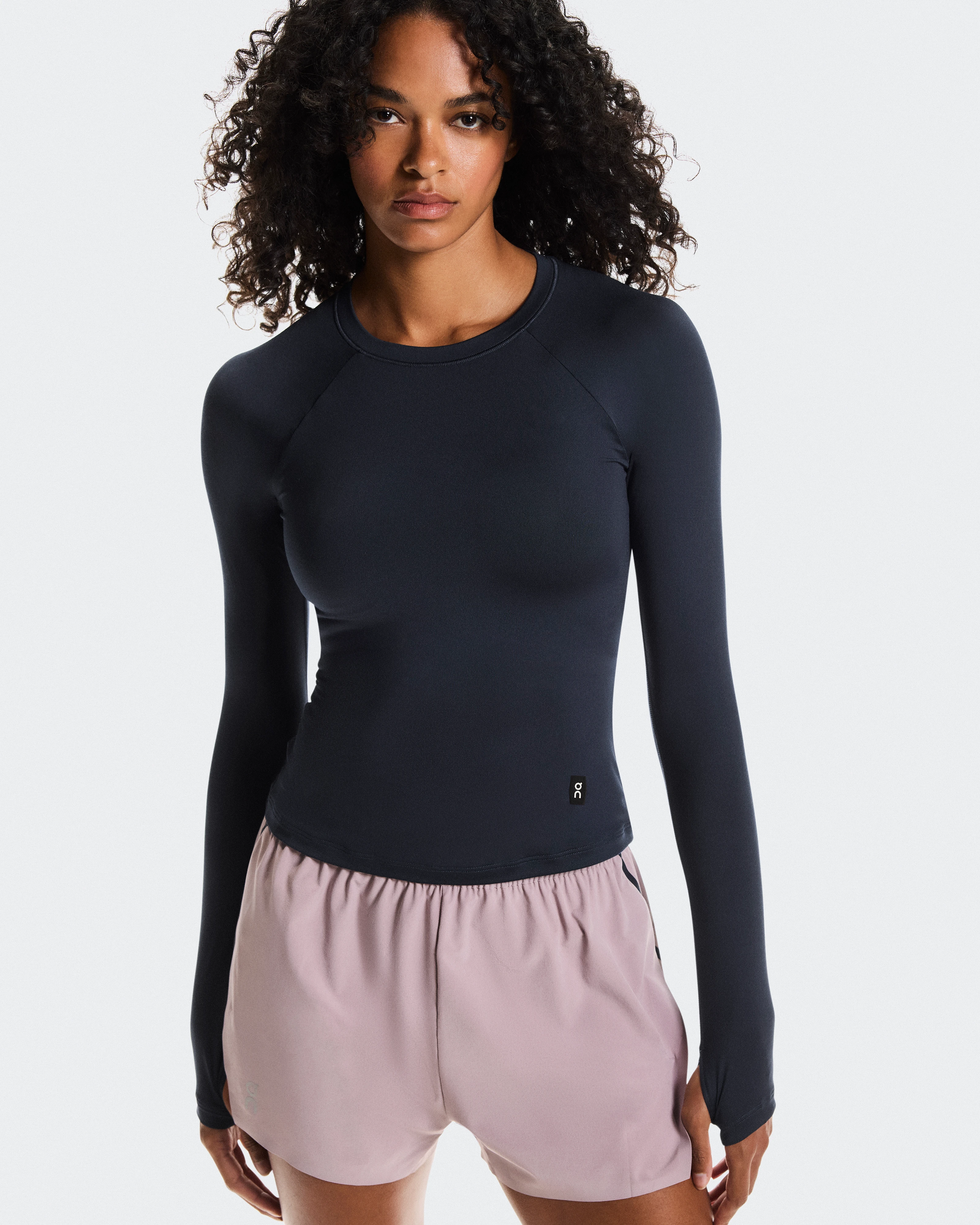 On Studio Long-T Navy Femme Hauts et t-shirts