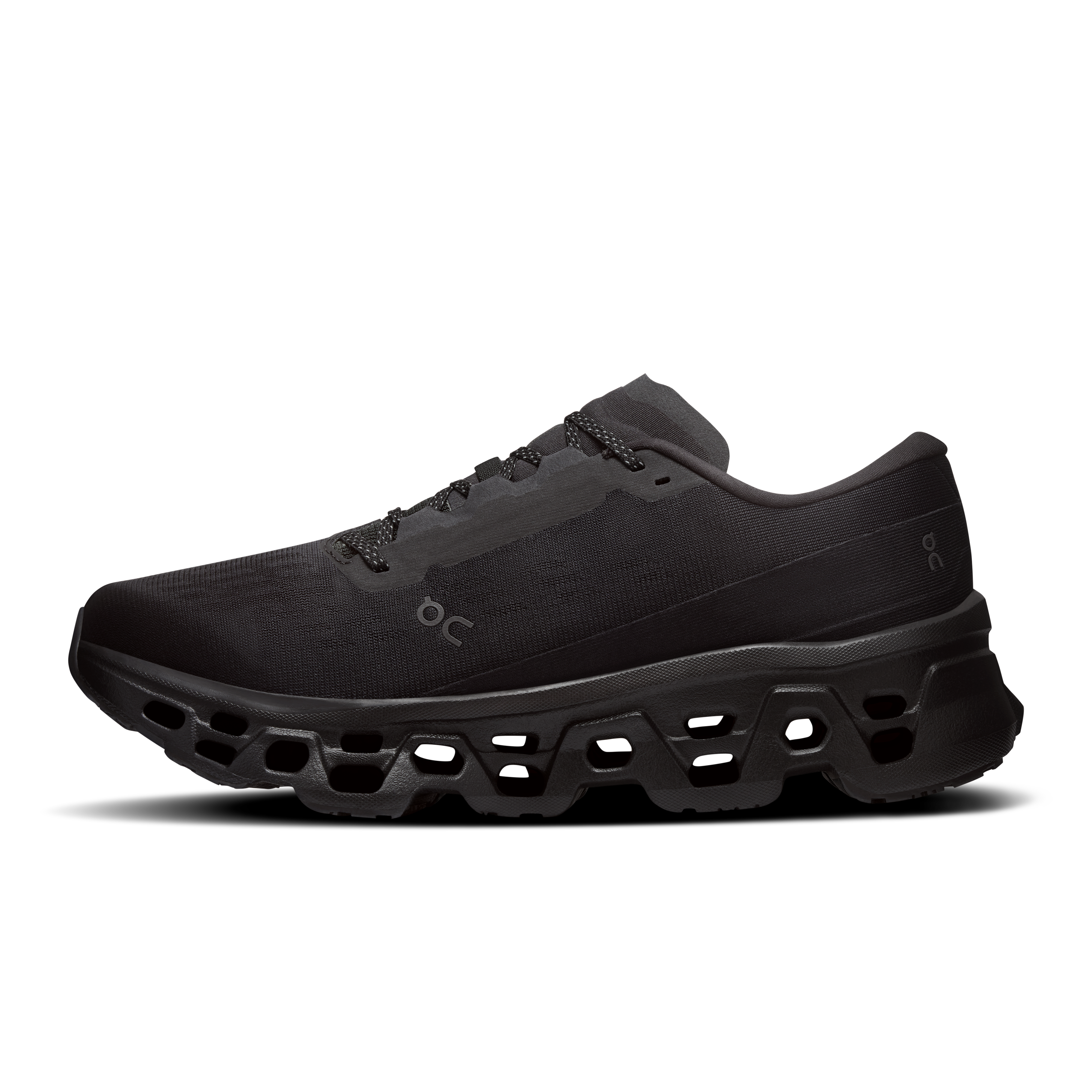 On Cloudmonster 3 Wide Black & Black Homme Running sur route Chaussures