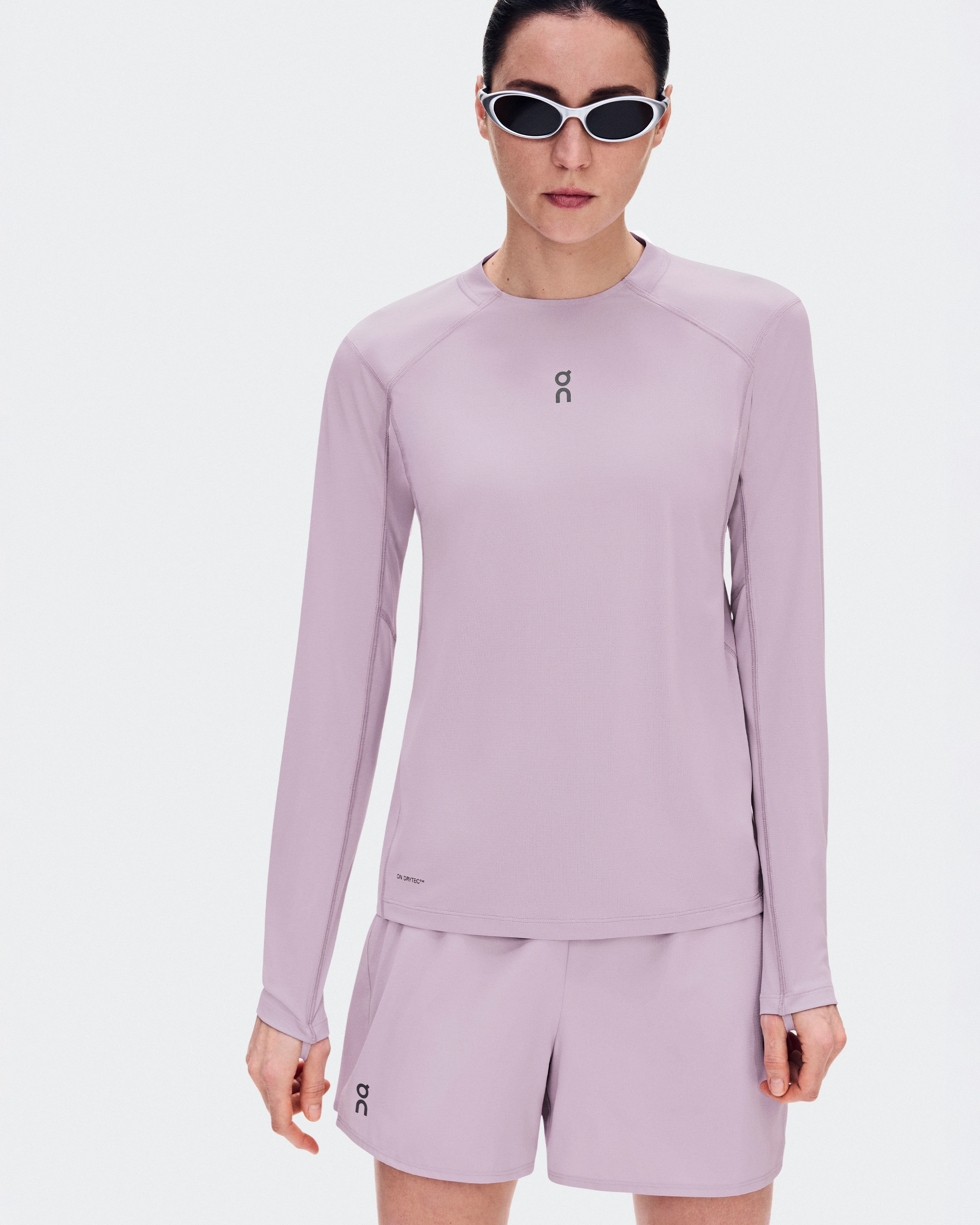 On Trail Long-T Solar Foxglove Femme Running de trail
