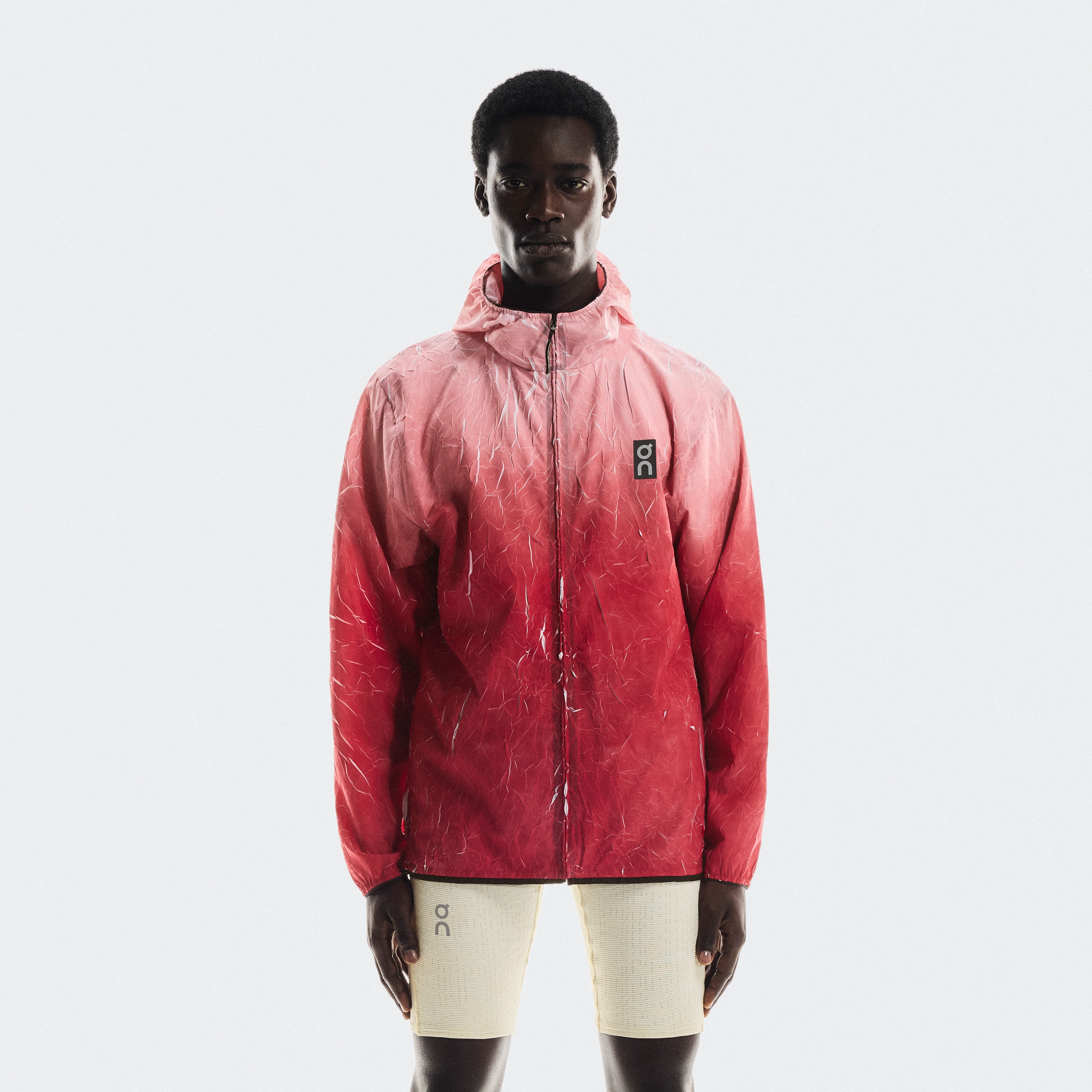 On Pace Run Jacket Red Homme – Running de performance, tissu CleanCloud®, récupération Vestes