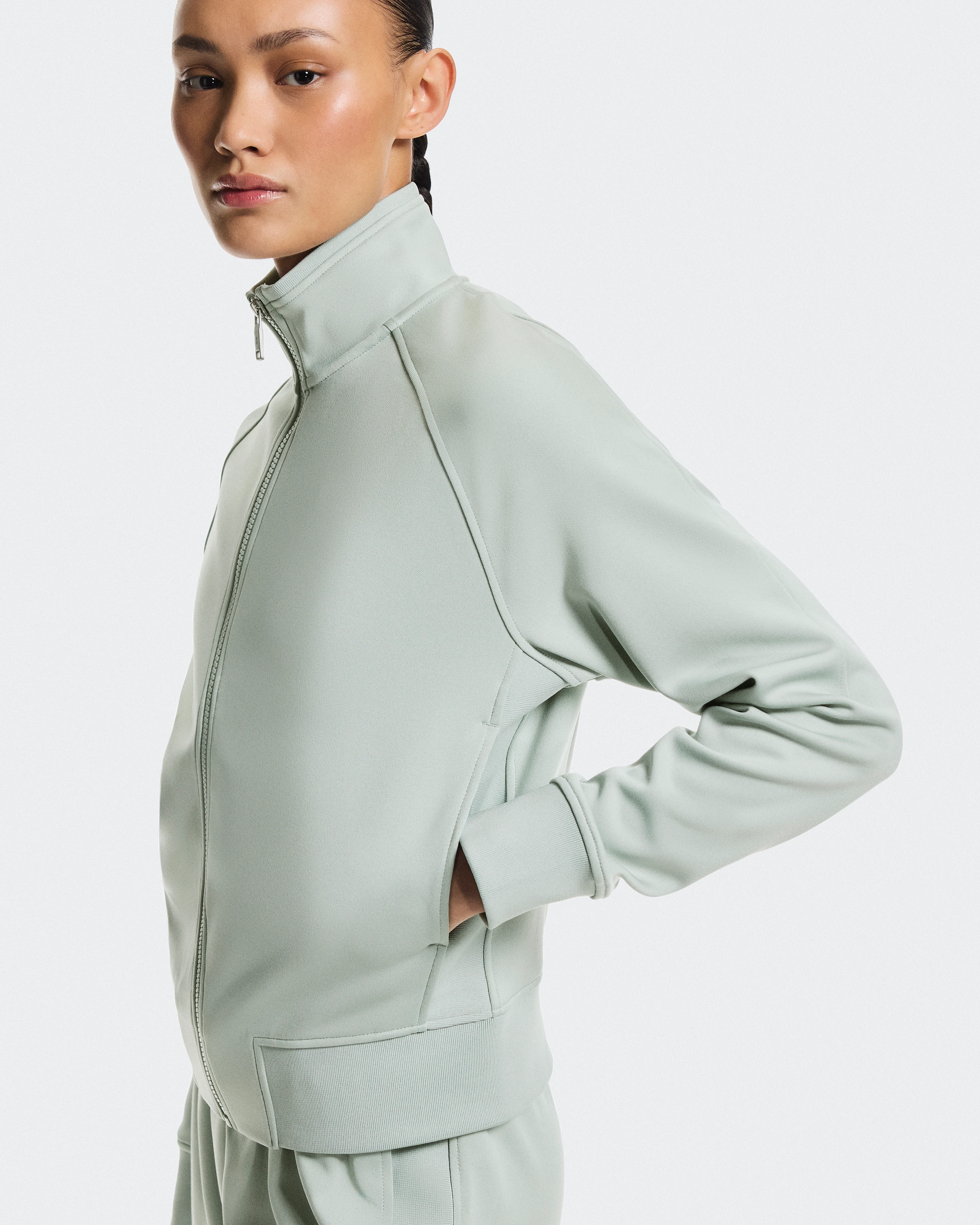 On Courtside Full-Zip Mineral Femme Vestes