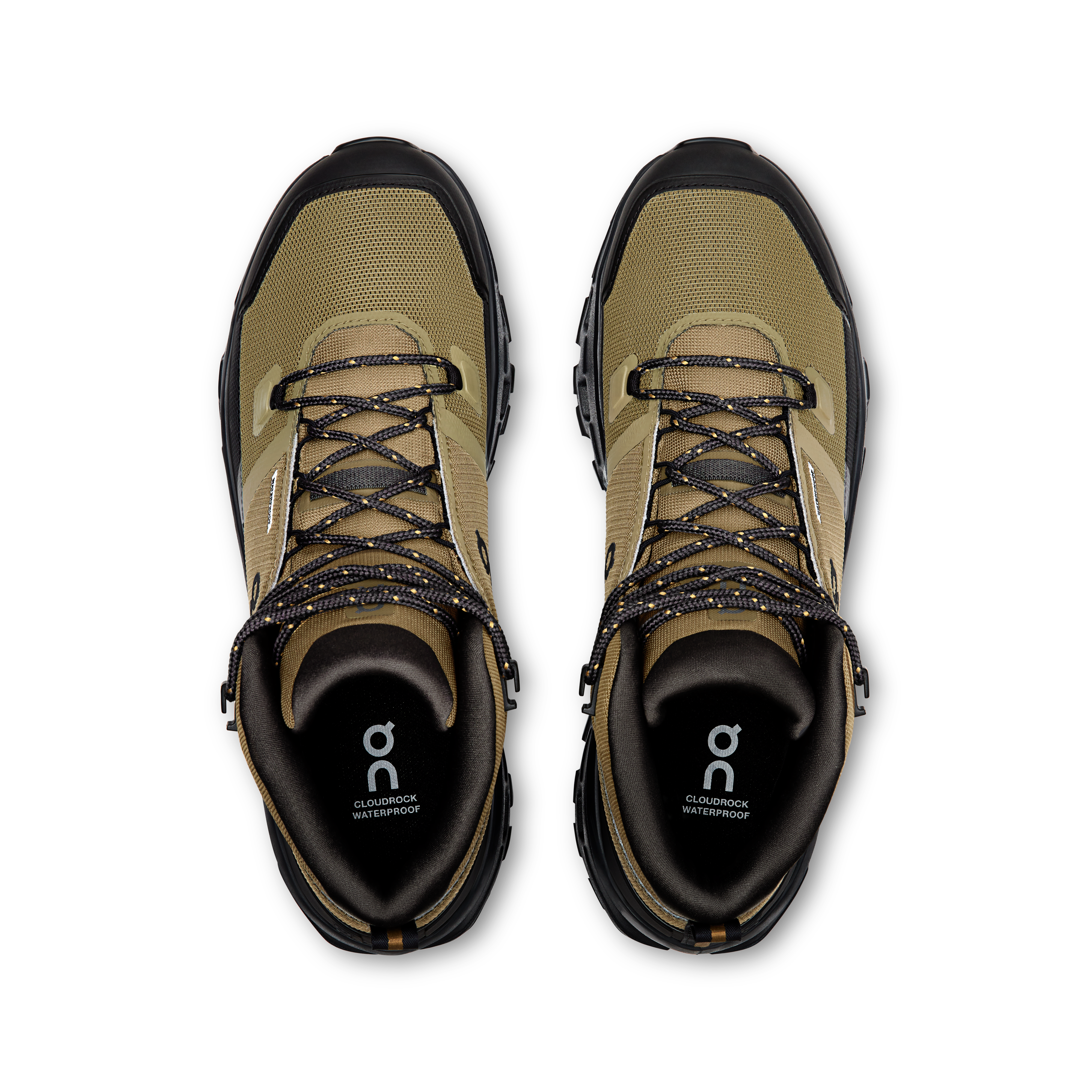 On Cloudrock Mid Waterproof Hunter & Black Homme Randonnée Chaussures