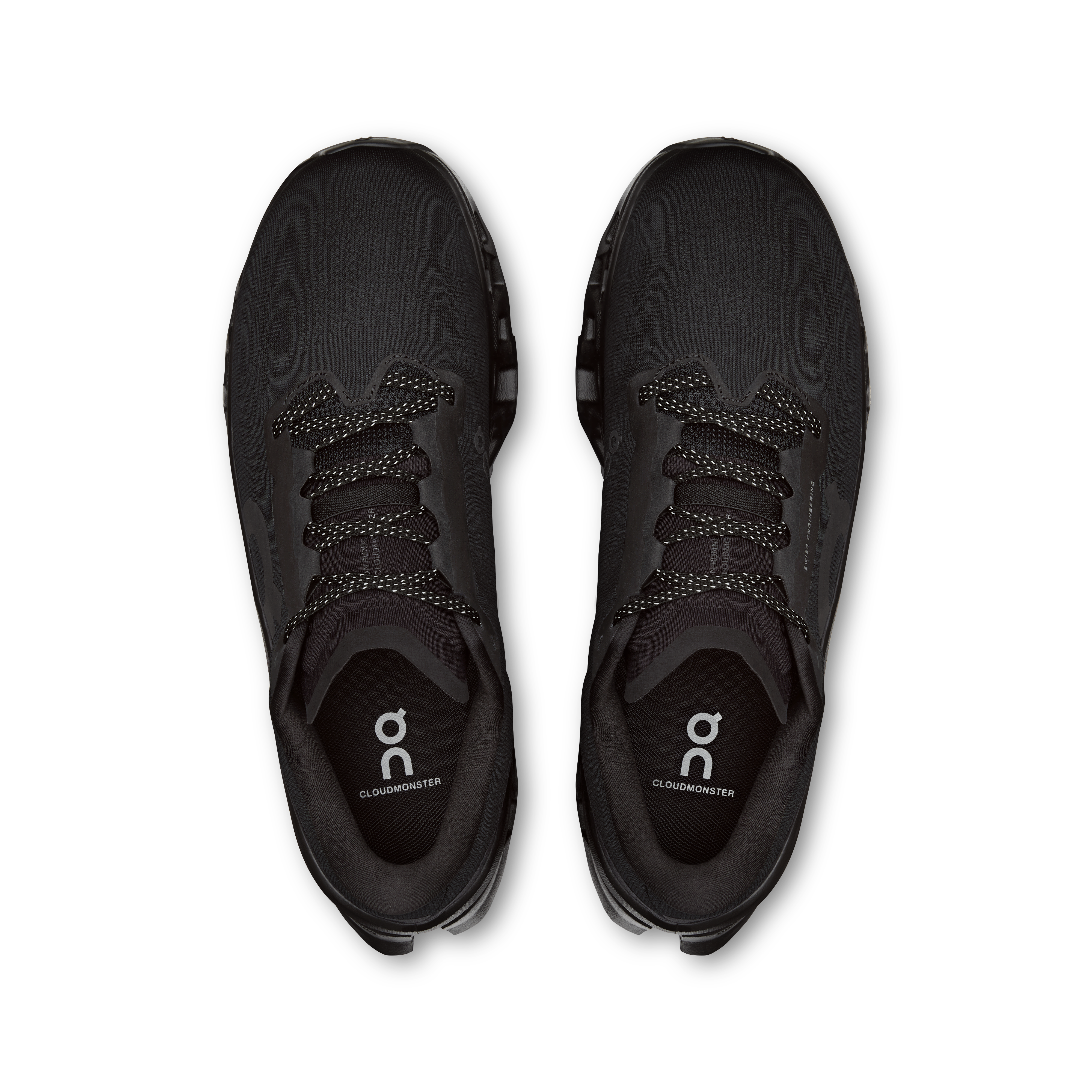 On Cloudmonster 3 Wide Black & Black Homme Running sur route Chaussures