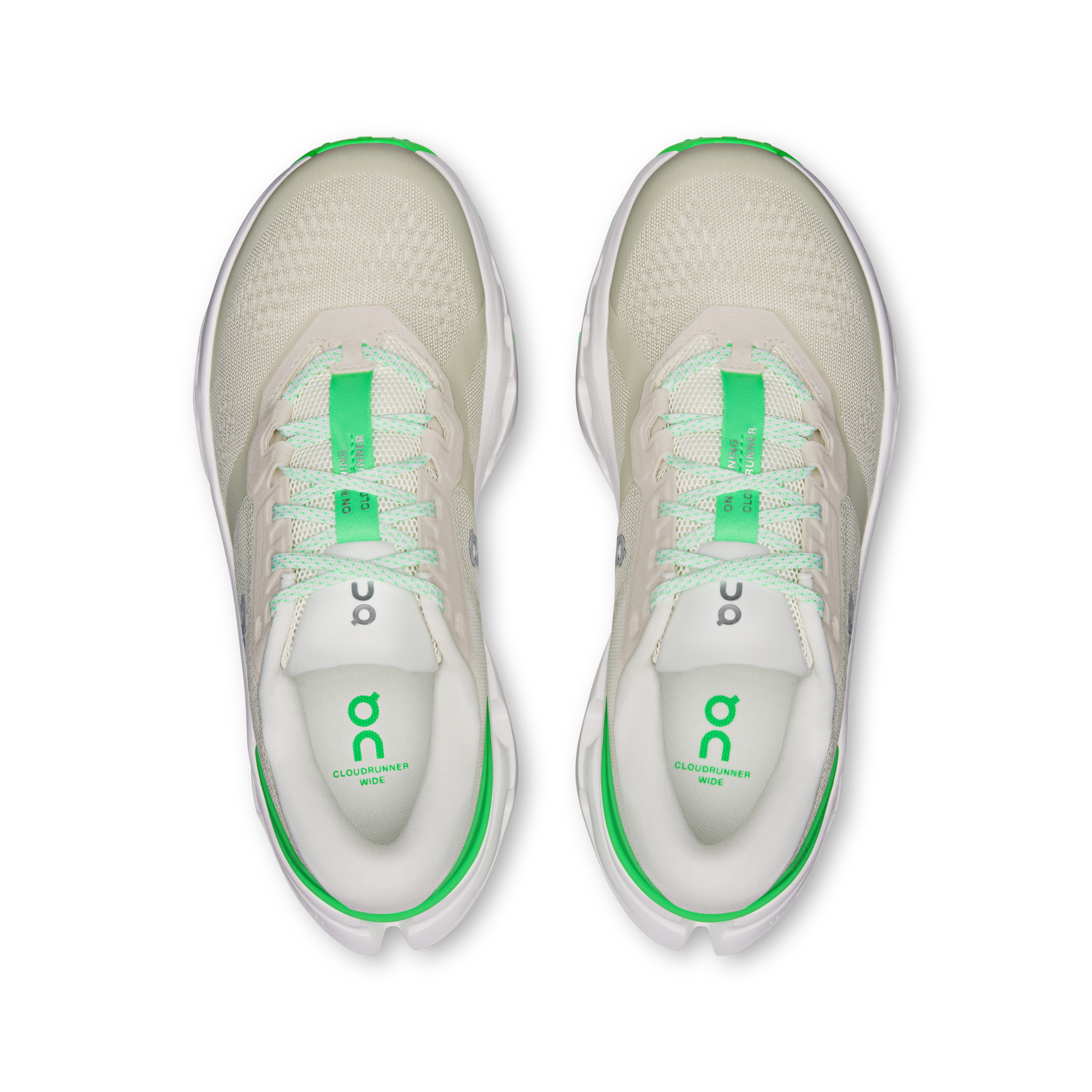 On Cloudrunner 3 Wide Ghost & Verdite Femme – Running quotidien, foulées stables Chaussures