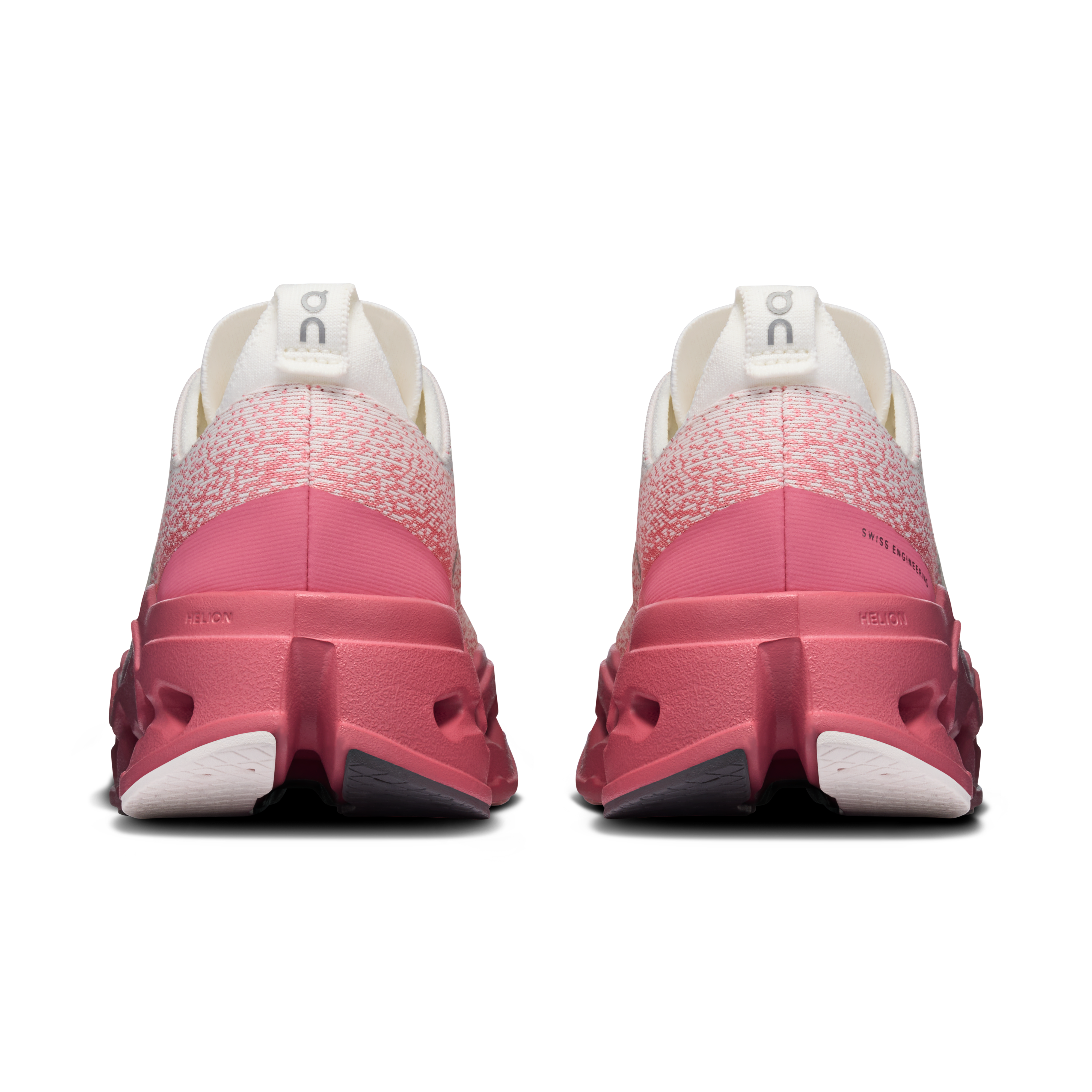 On Cloudsurfer Max White & Camellia Femme Running sur route Chaussures