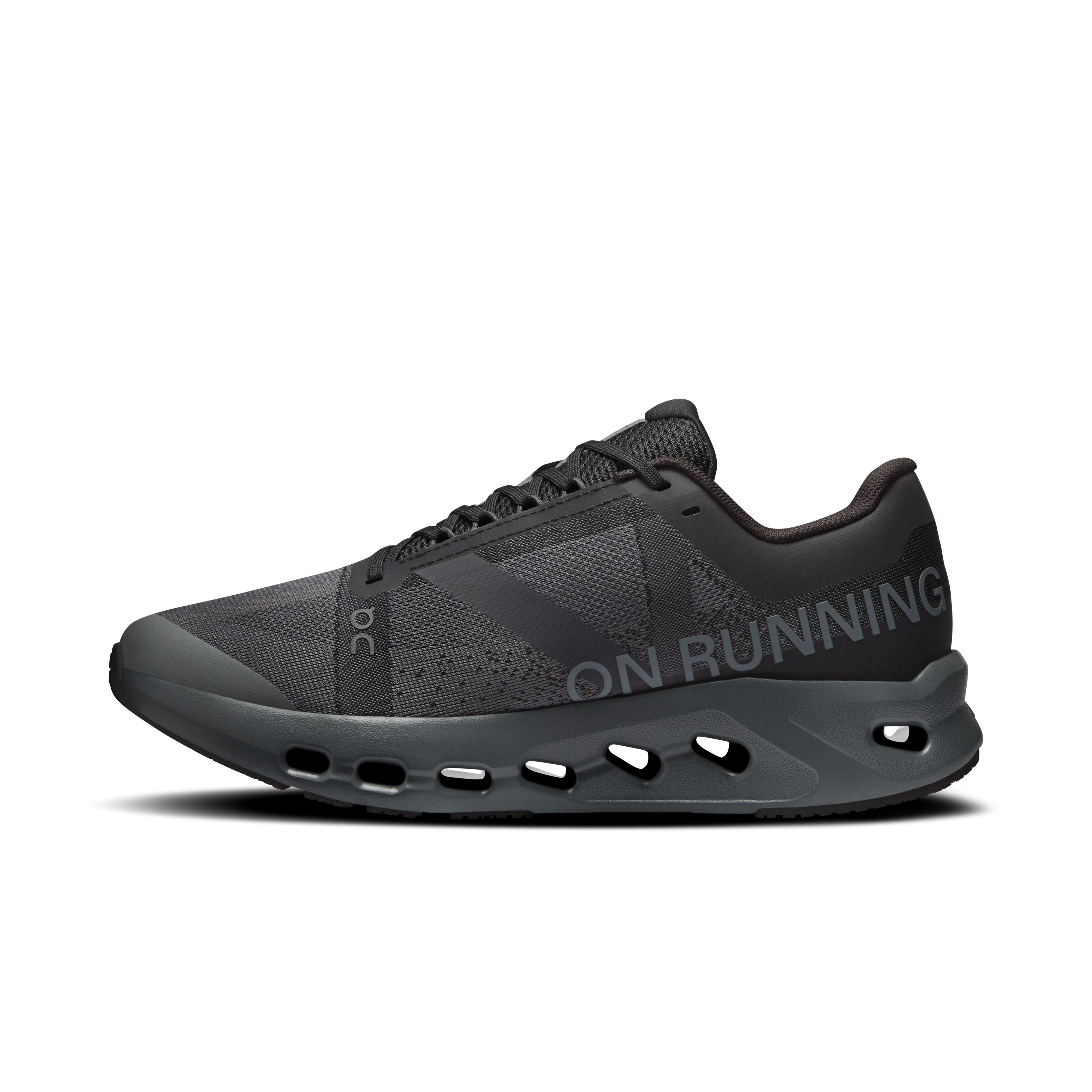 On Cloudsurfer Youth Black & Eclipse Ados Running sur route Chaussures