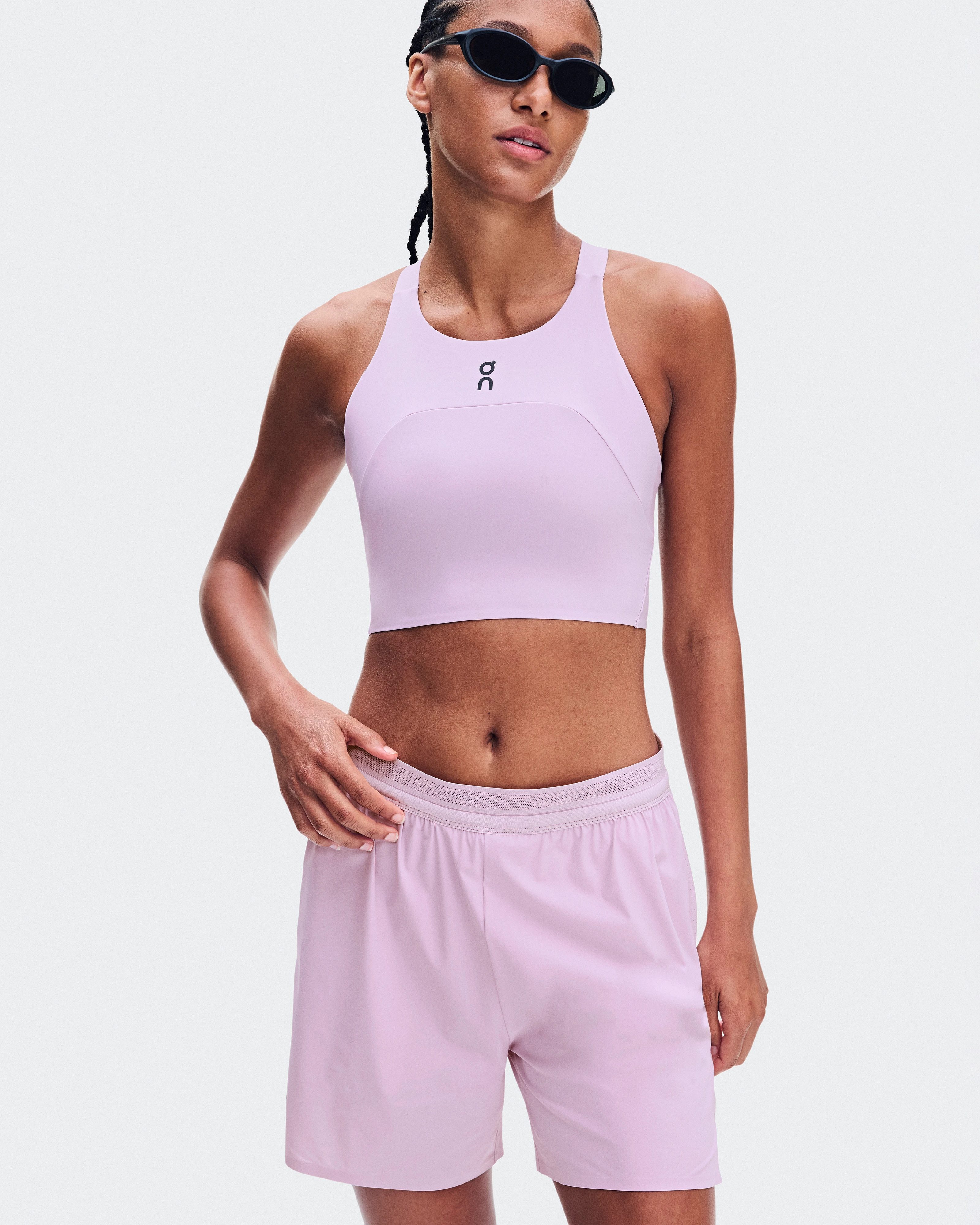 On Performance Crop Foxglove Femme Hauts et t-shirts