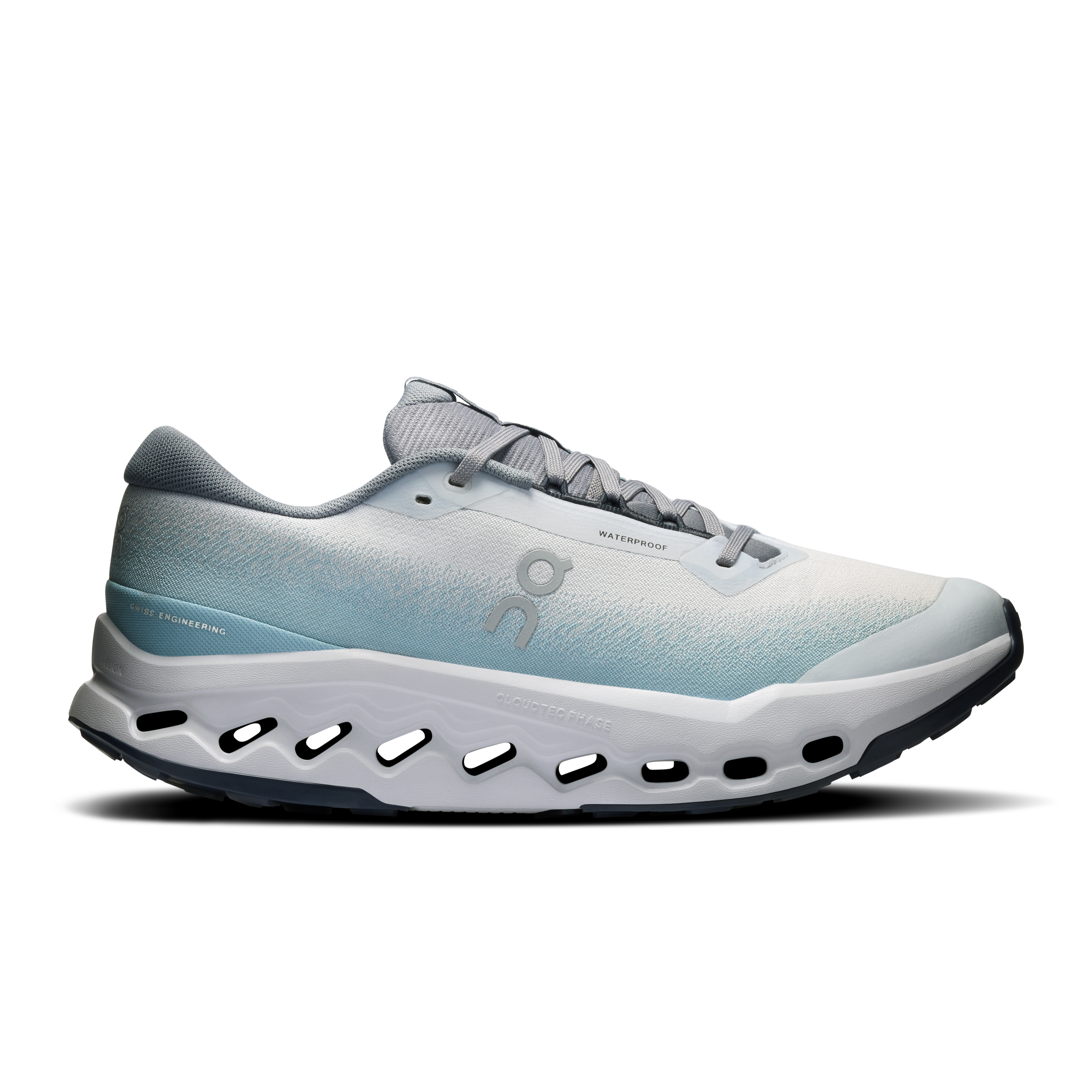 On Cloudsurfer Trail 2 Waterproof Glacier & Tide Homme – Trail running, foulées agréables Chaussures