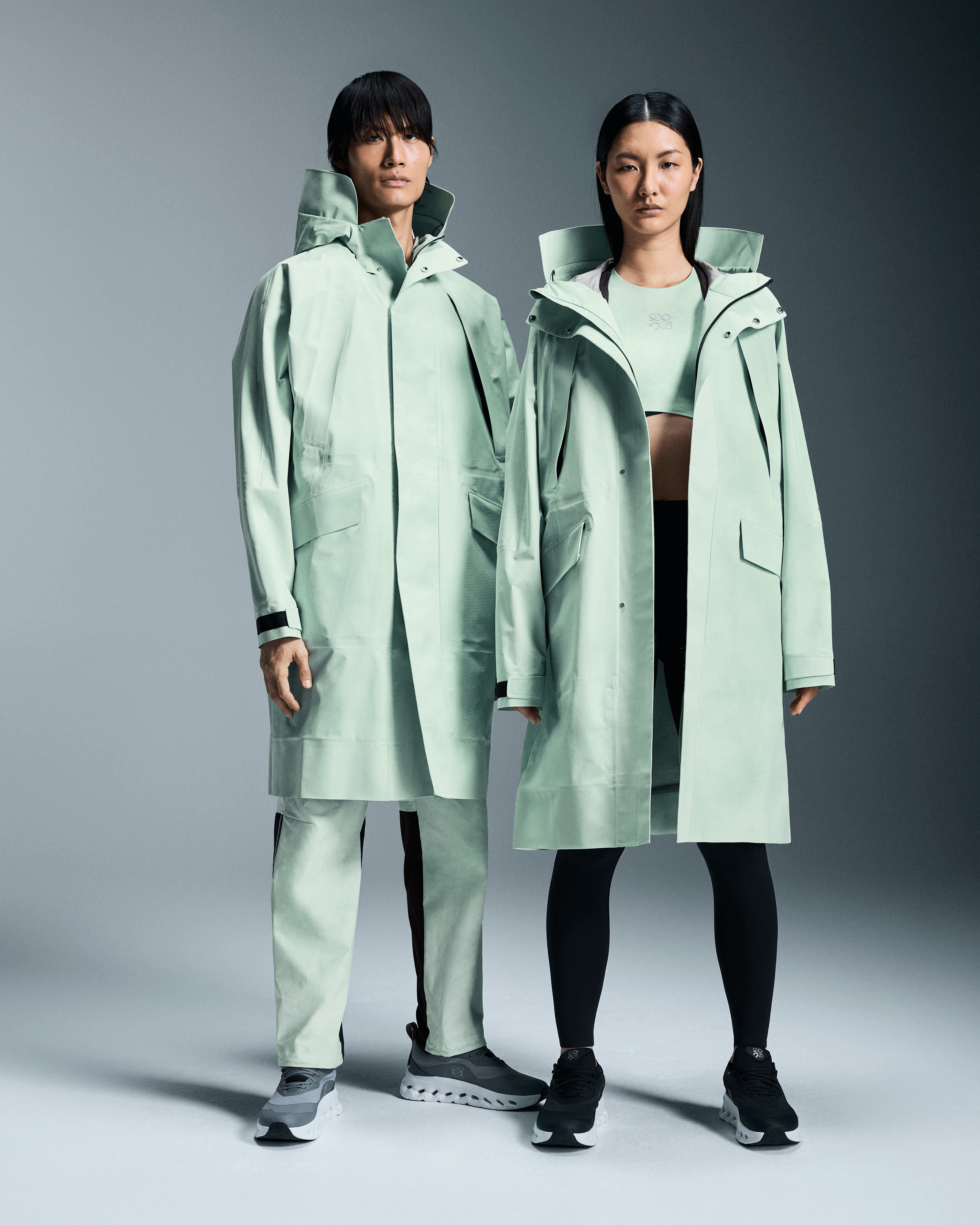 On Parka LOEWE White & Multicolor Unisexe Vestes