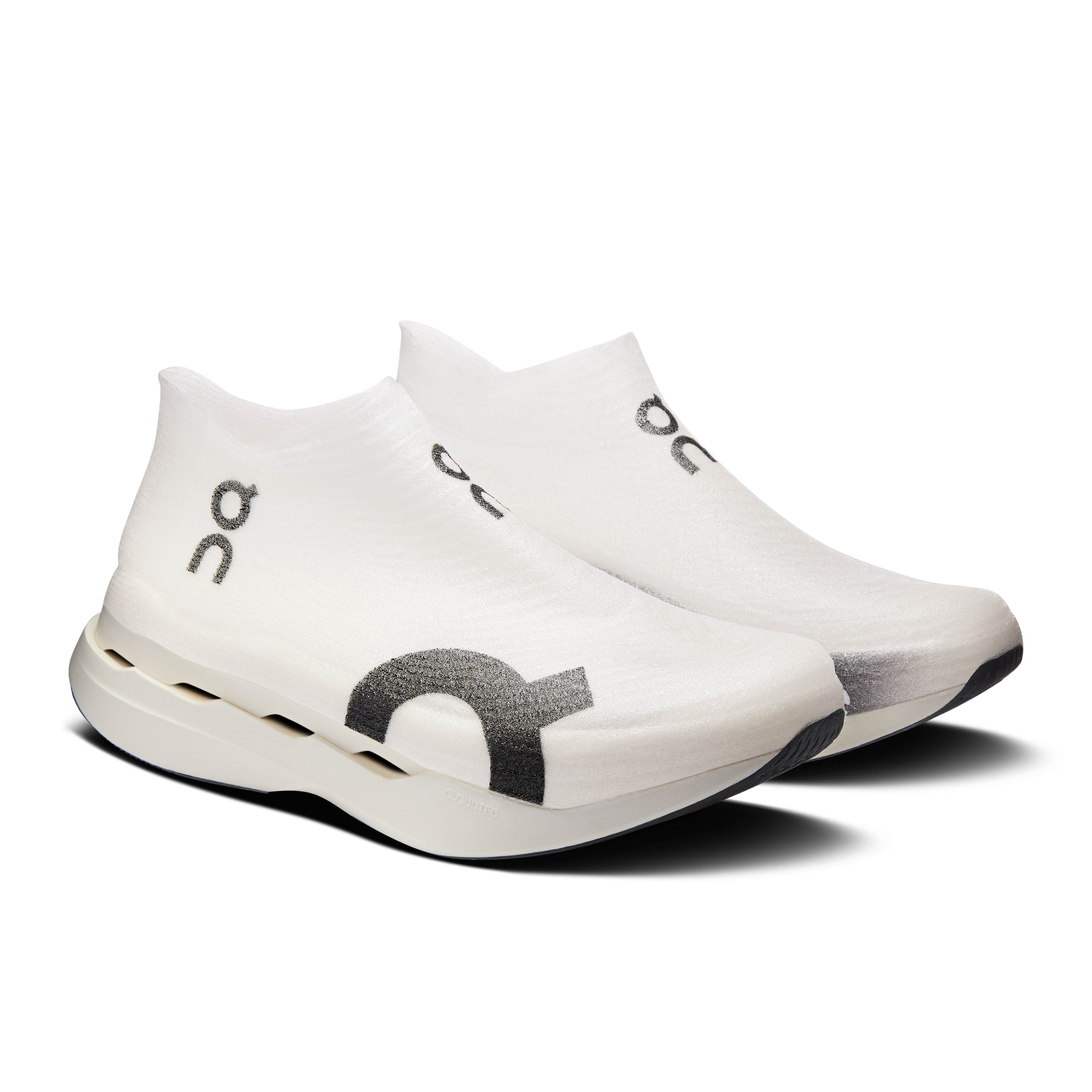 On LightSpray Cloudboom Strike White & Black Unisexe Running sur route Chaussures