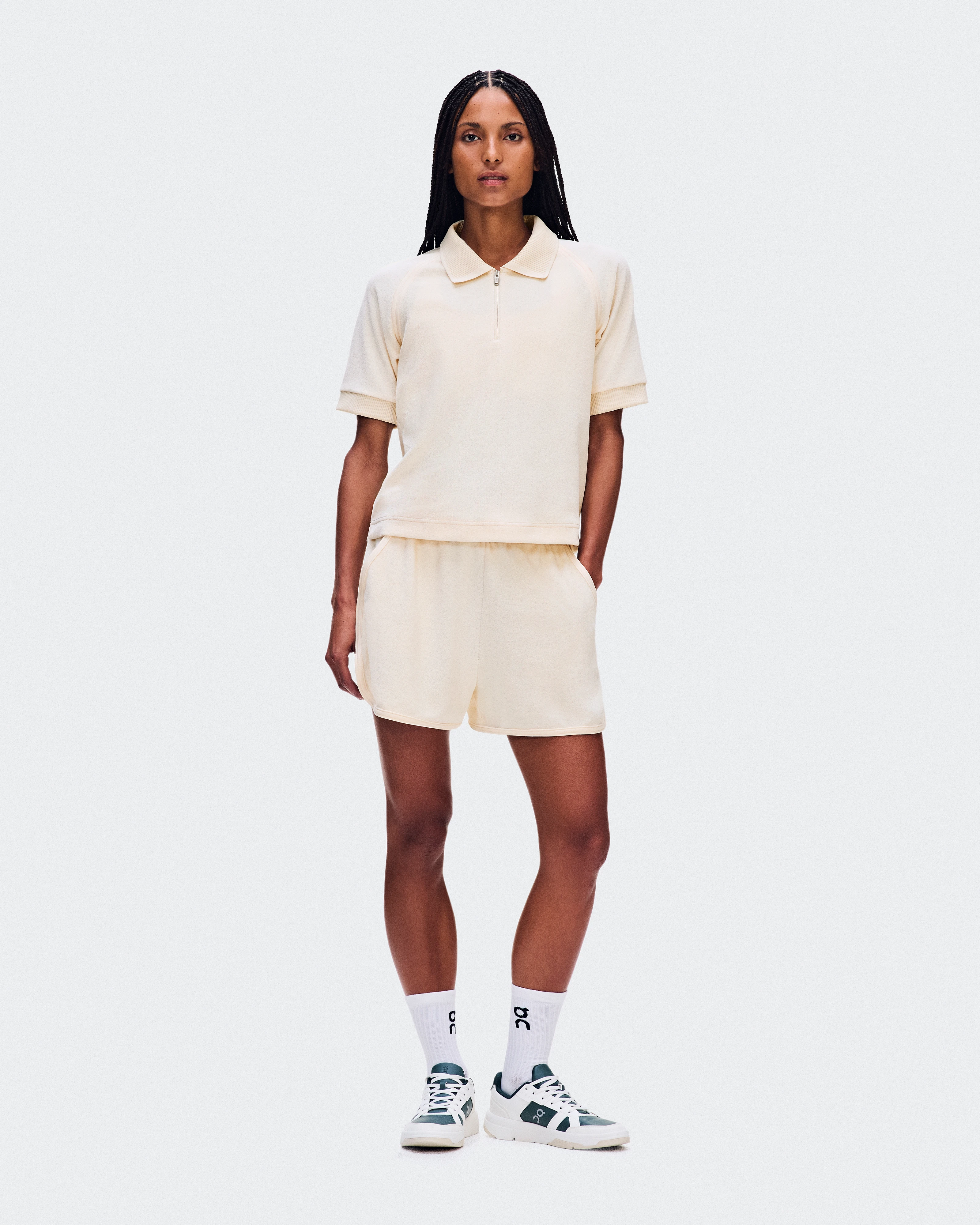 On Courtside Shorts Terry Chantilly Femme Active Life