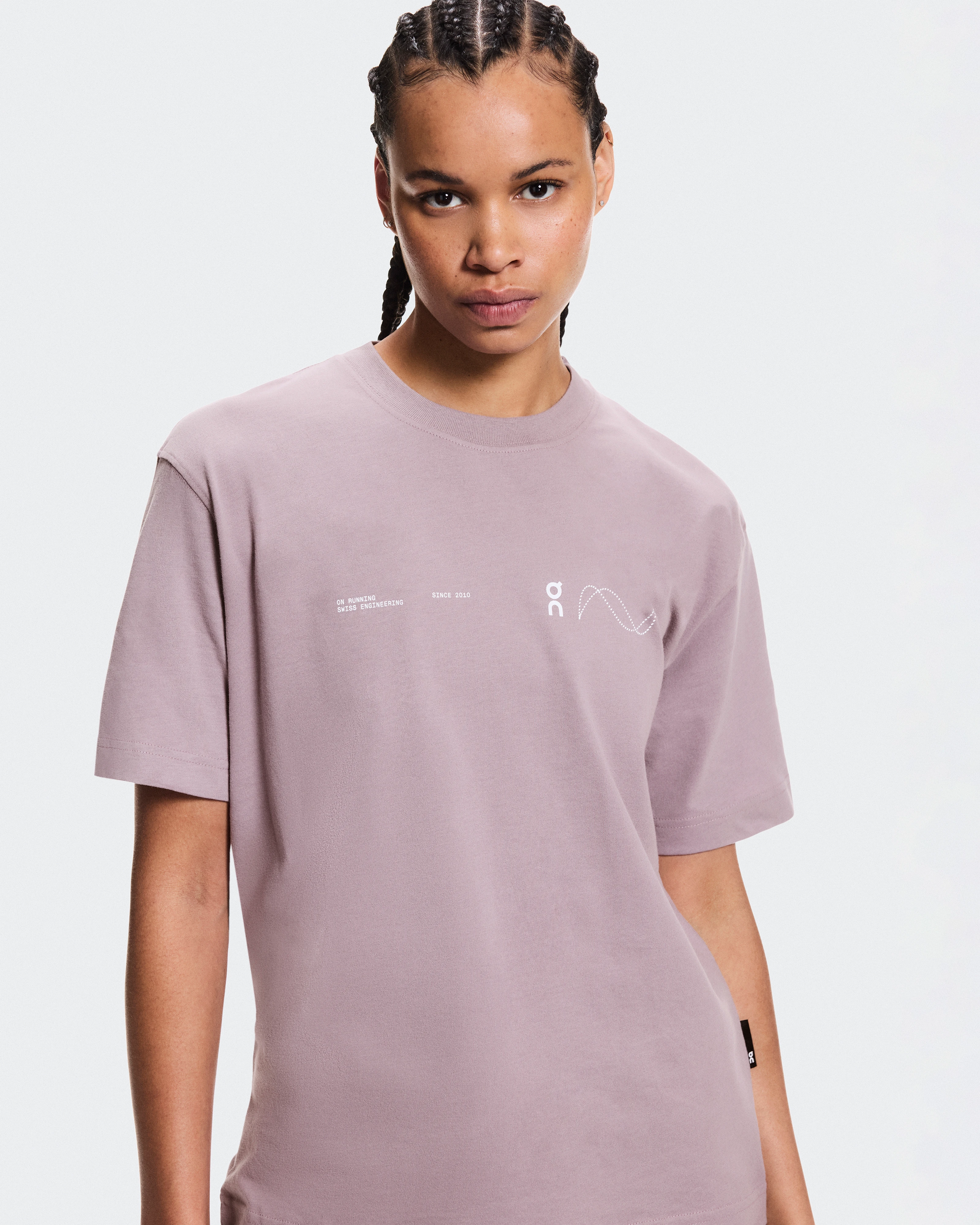 On Club-T Avant Heron Femme Hauts et t-shirts